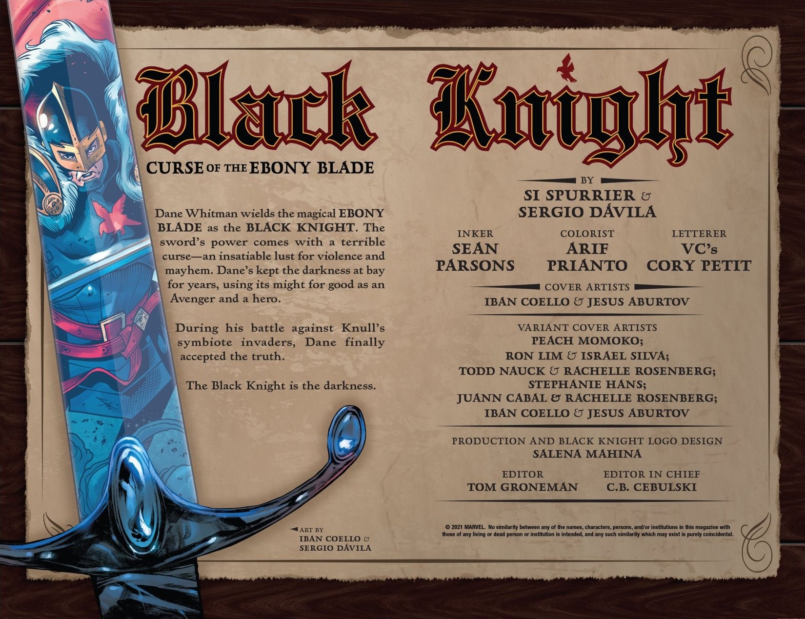 Read online Black Knight: Curse Of The Ebony Blade comic -  Issue #1 - 12