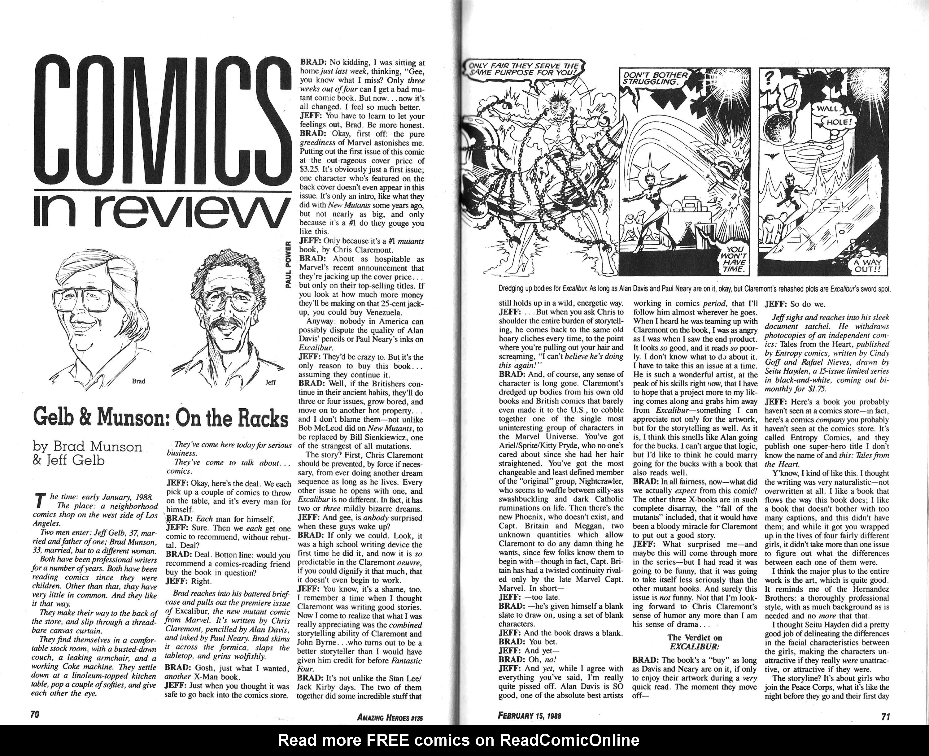Read online Amazing Heroes comic -  Issue #135 - 36