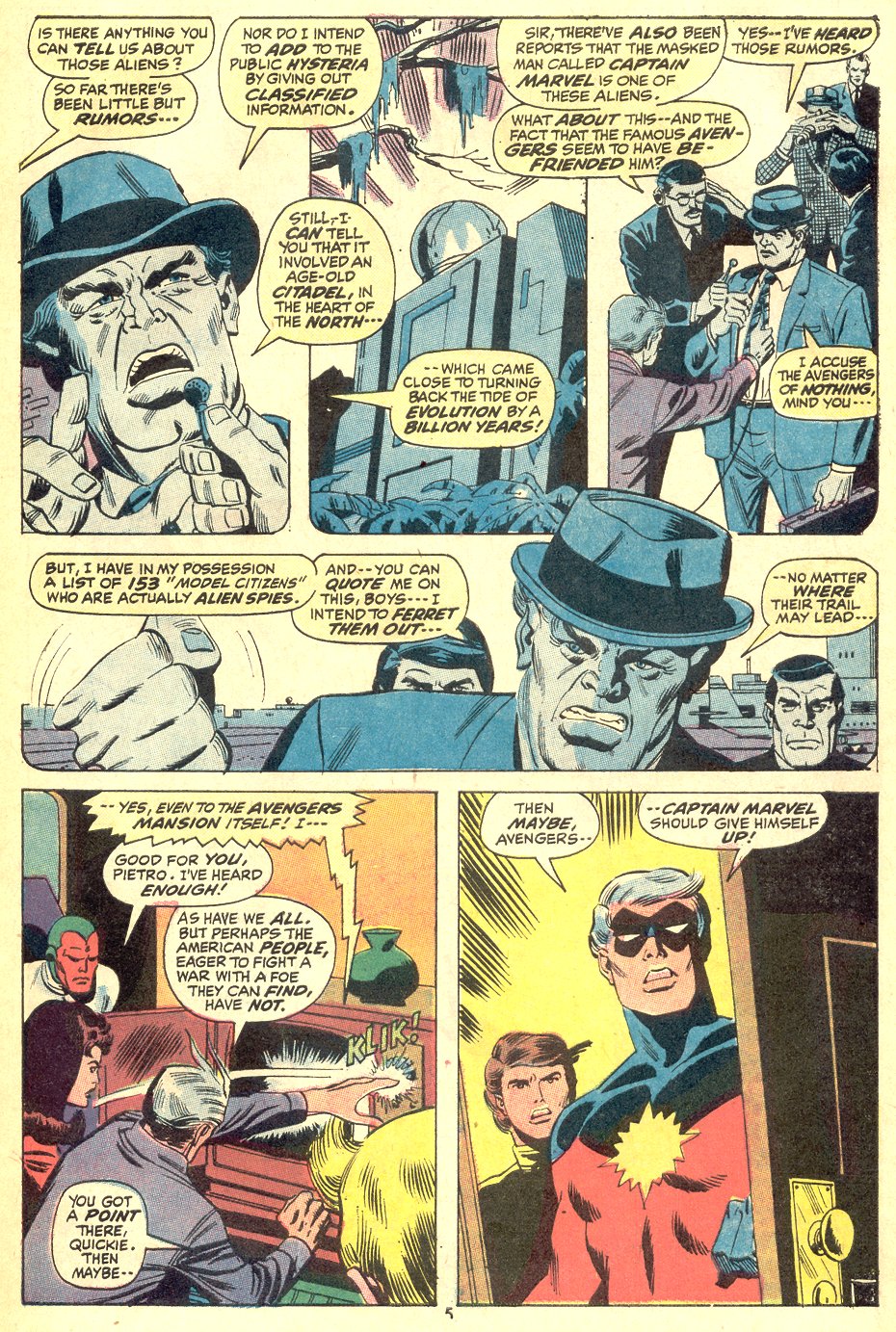 Read online The Avengers (1963) comic -  Issue #92 - 5