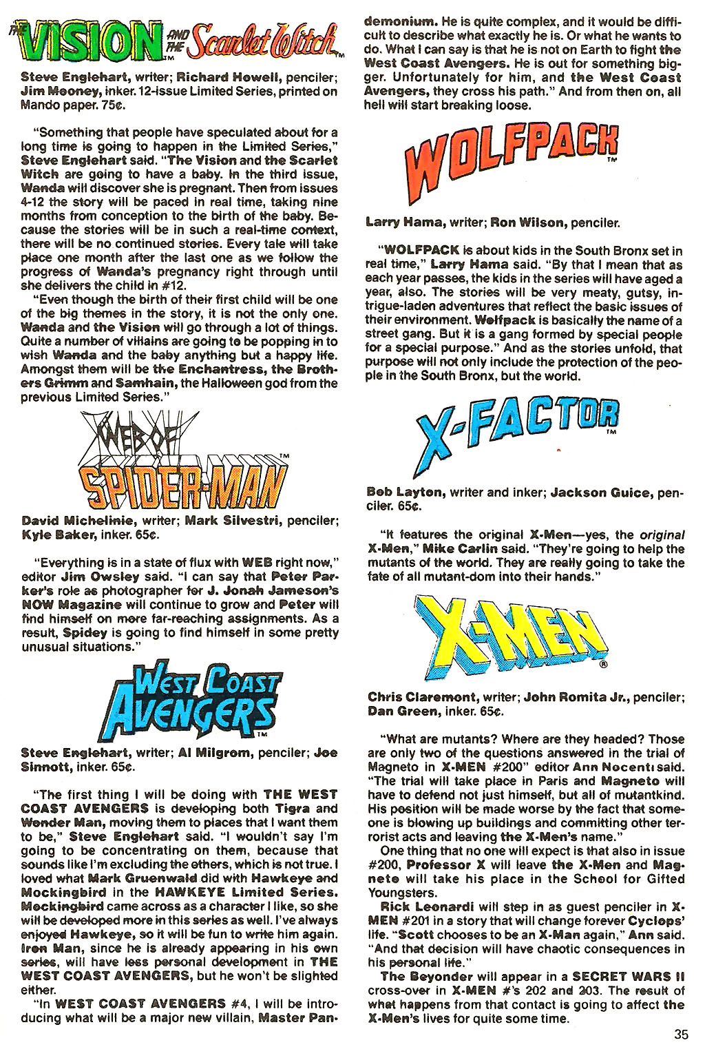 Read online Marvel Age Annual comic -  Issue #1 - 38
