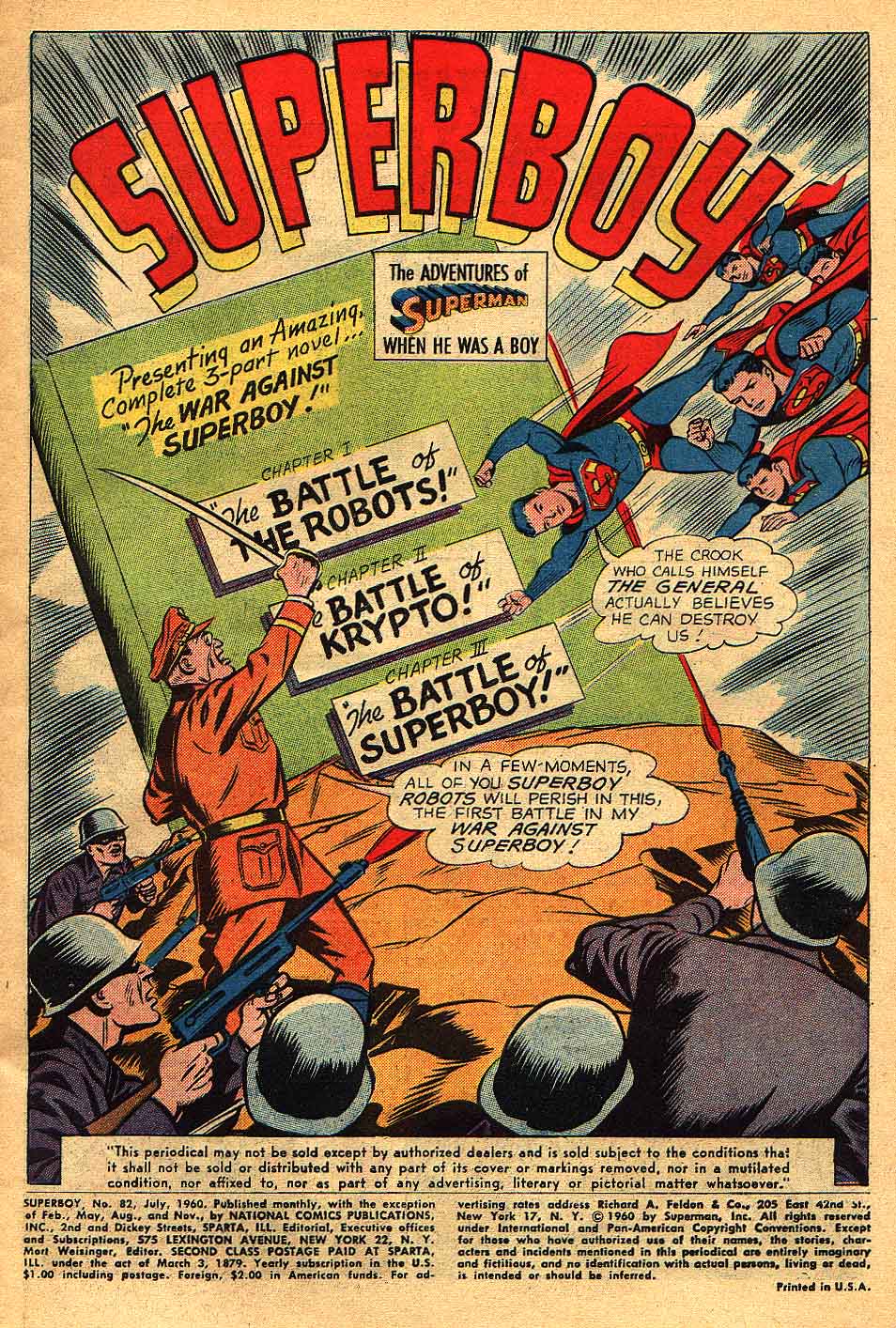 Read online Superboy (1949) comic -  Issue #82 - 2