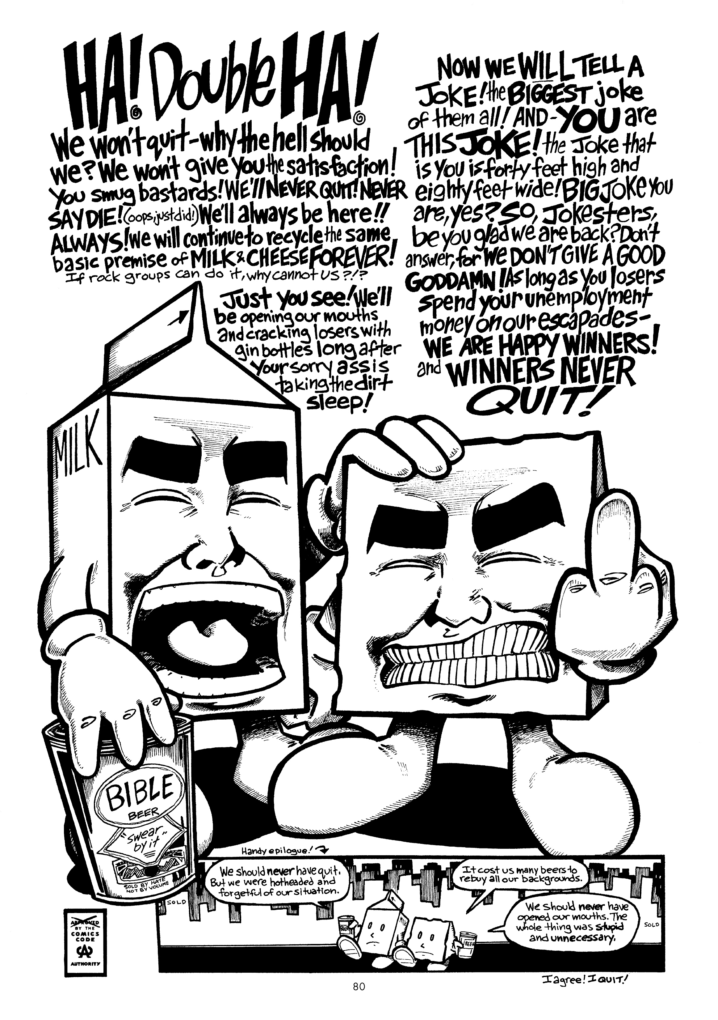 Read online Milk And Cheese: Dairy Products Gone Bad! comic -  Issue # Full - 82