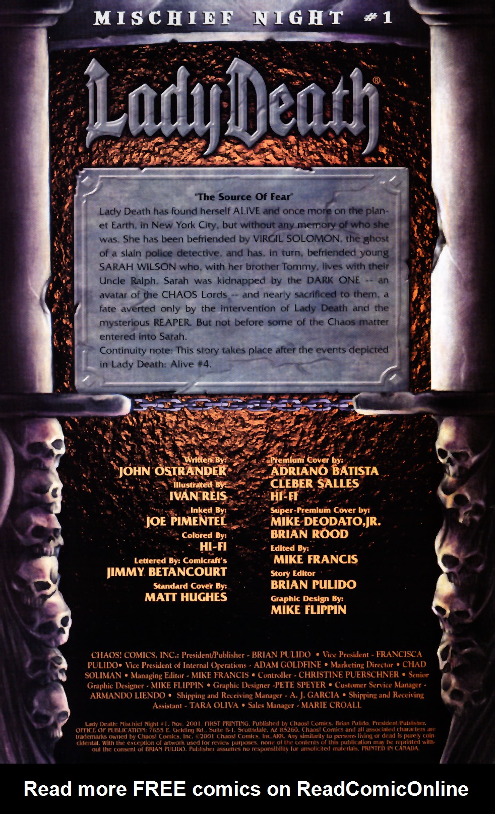 Read online Lady Death: Mischief Night comic -  Issue # Full - 5