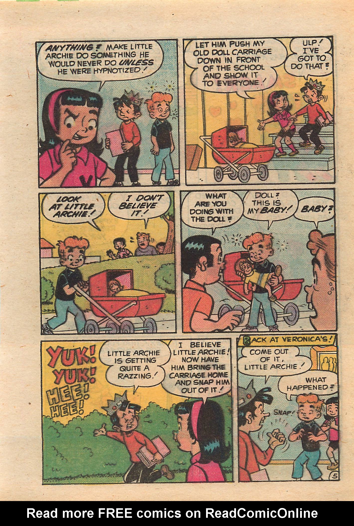 Read online Little Archie Comics Digest Magazine comic -  Issue #7 - 72
