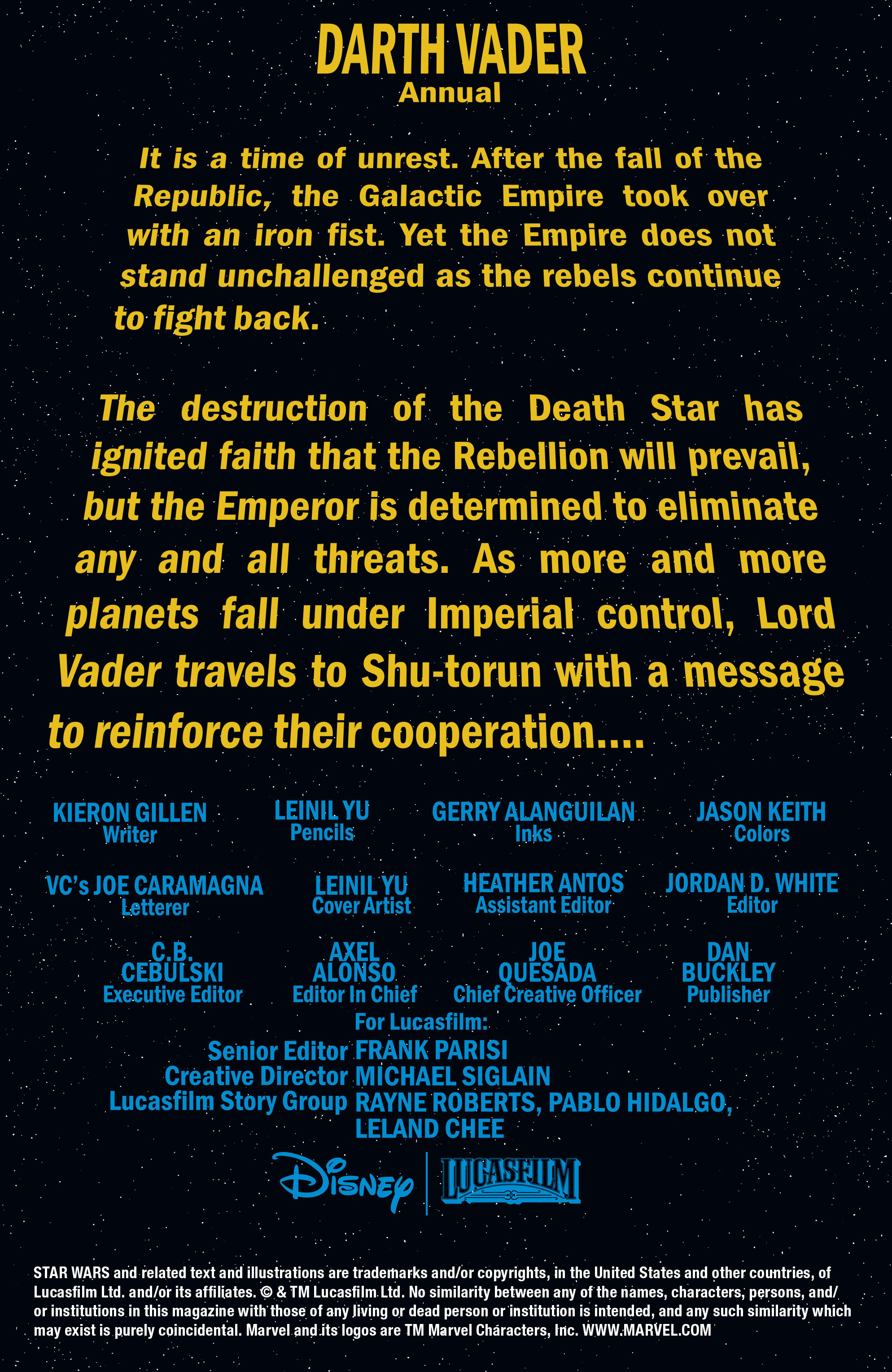 Read online Darth Vader comic -  Issue # Annual 1 - 2