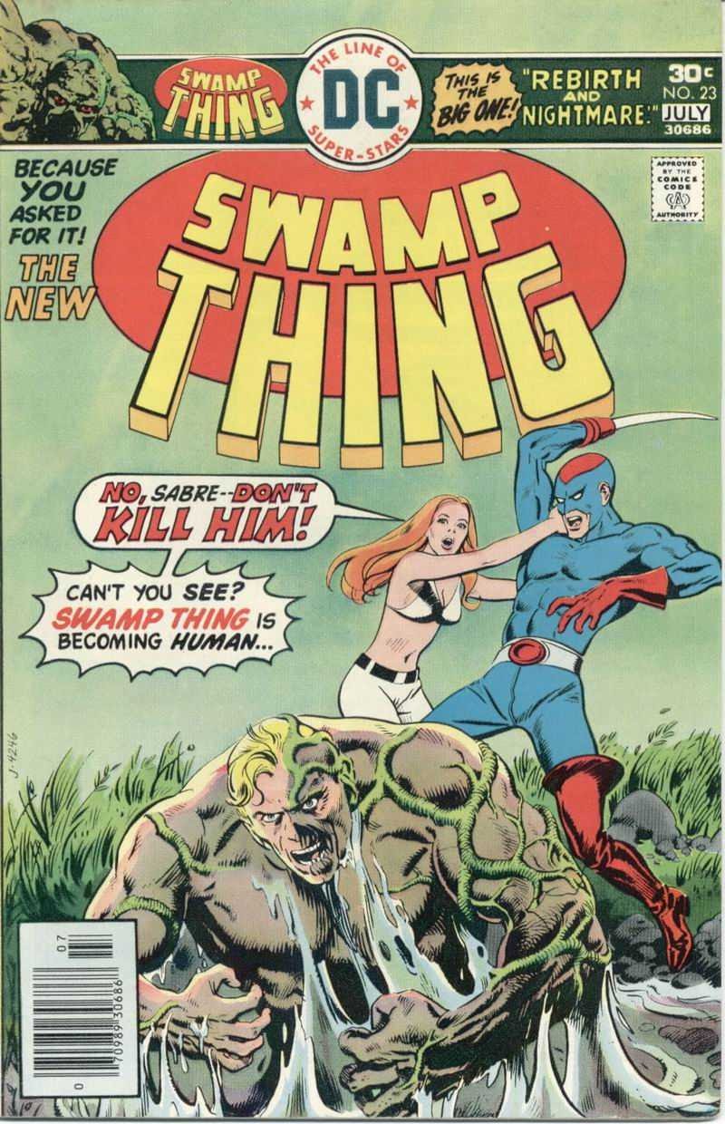 Read online Swamp Thing (1972) comic -  Issue #23 - 1
