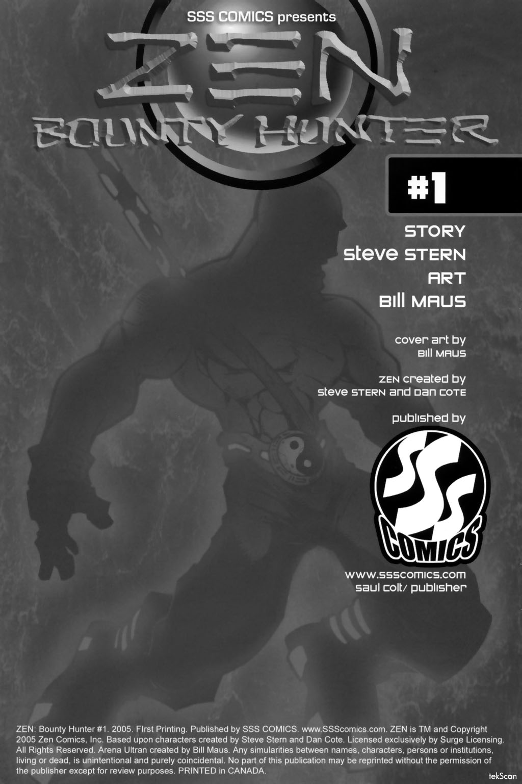 Read online ZEN: Bounty Hunter comic -  Issue #1 - 2