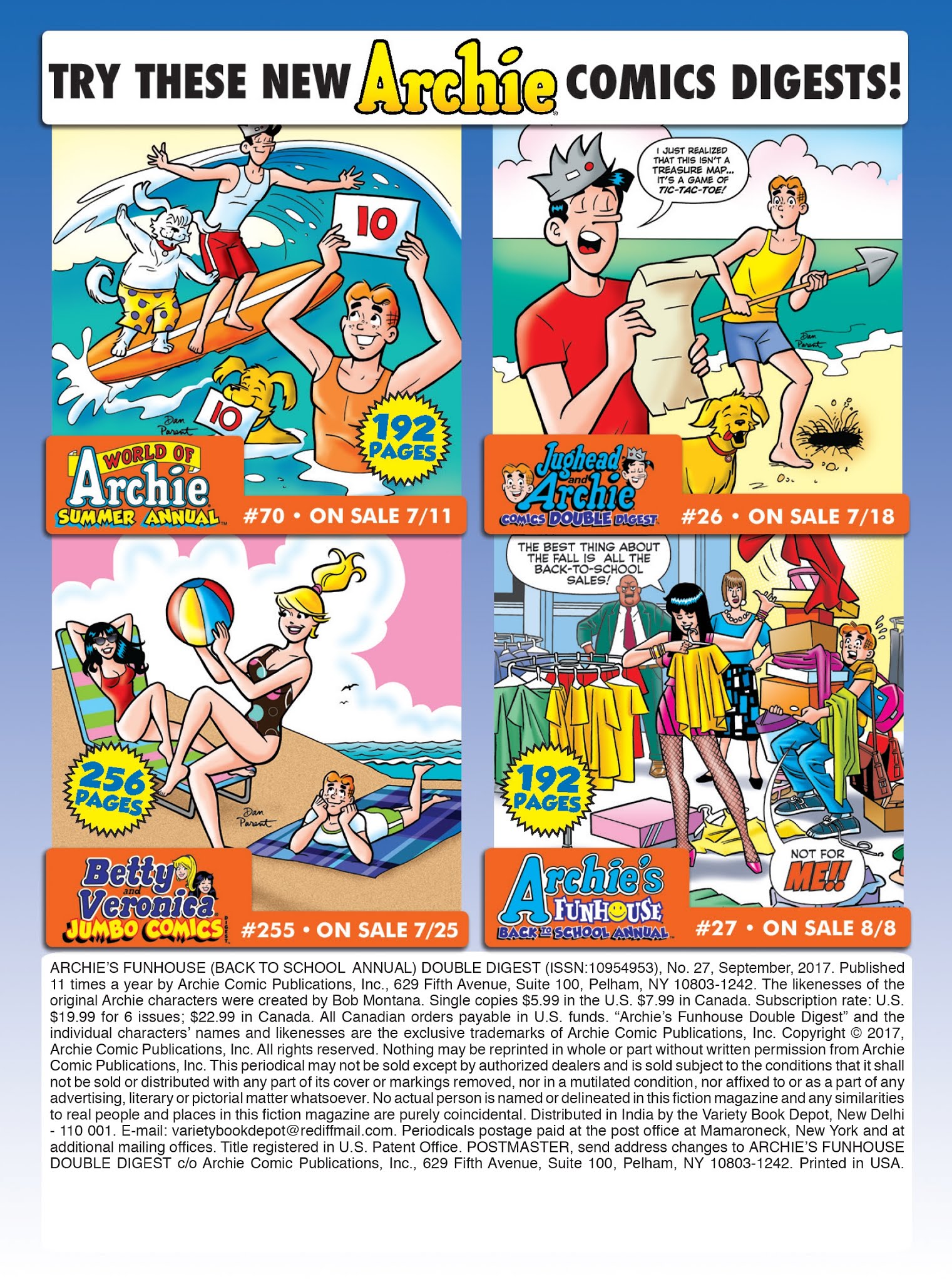 Read online Archie's Funhouse Double Digest comic -  Issue #27 - 182