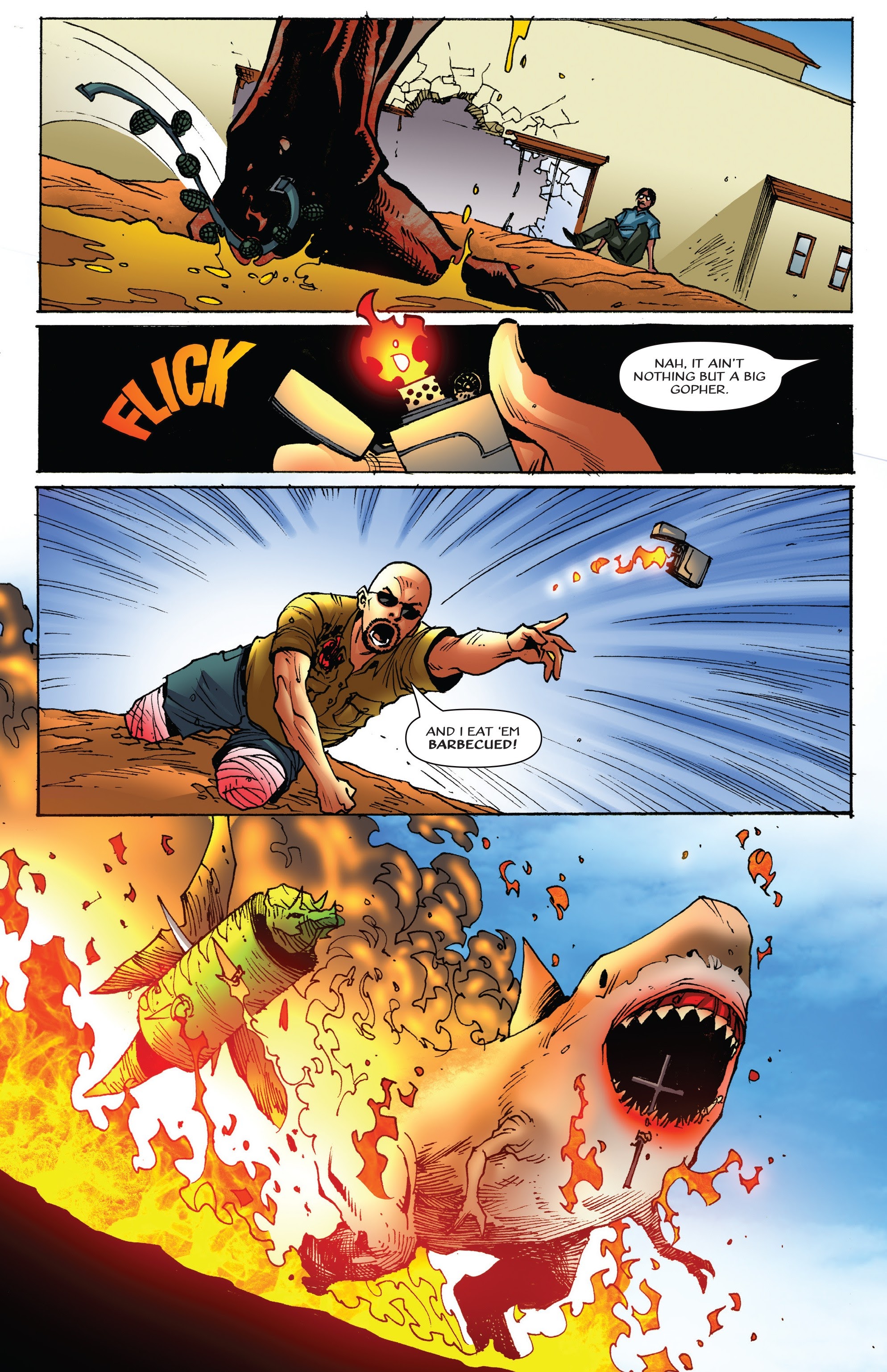 Read online Sharkasaurus comic -  Issue # TPB - 90