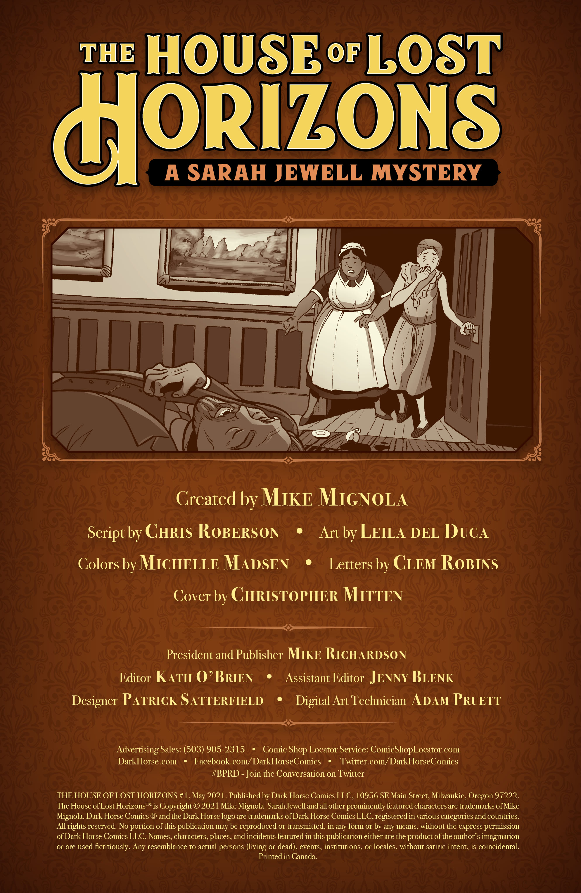 Read online The House of Lost Horizons: A Sarah Jewell Mystery comic -  Issue #1 - 2