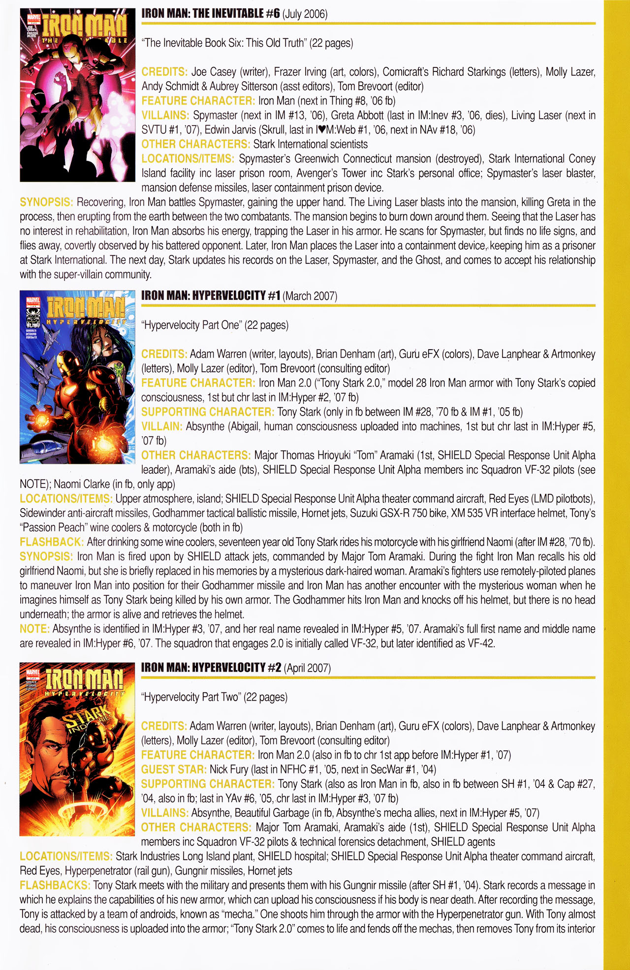 Read online Official Index to the Marvel Universe comic -  Issue #14 - 49