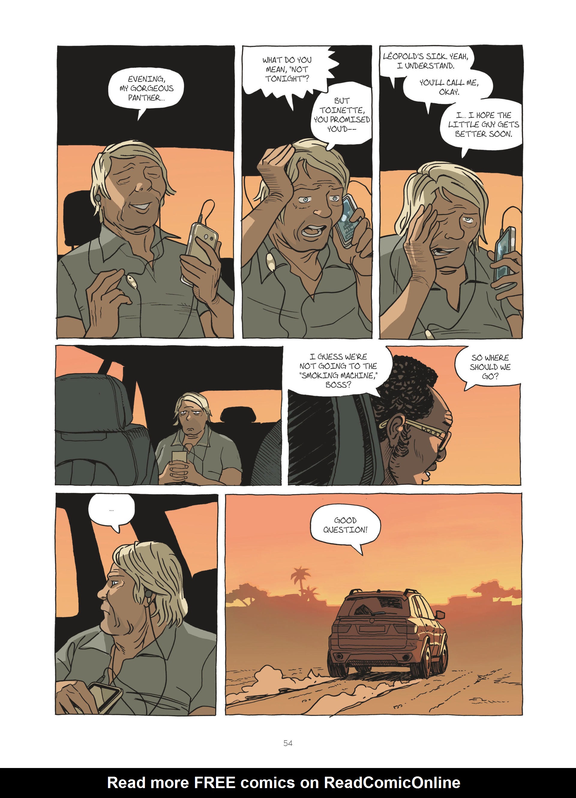 Read online Zidrou-Beuchot's African Trilogy comic -  Issue # TPB 3 - 54