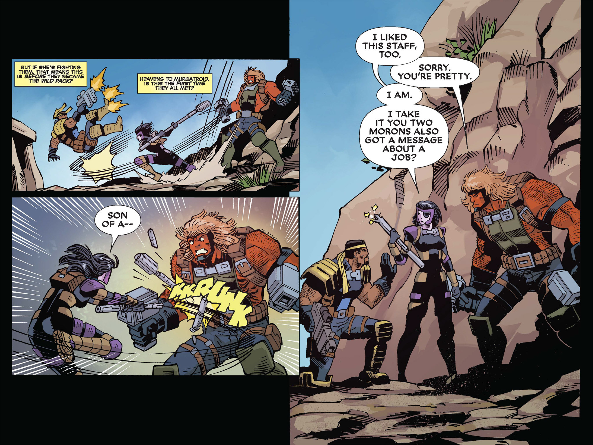 Read online Deadpool & Cable: Split Second Infinite Comic comic -  Issue #5 - 40