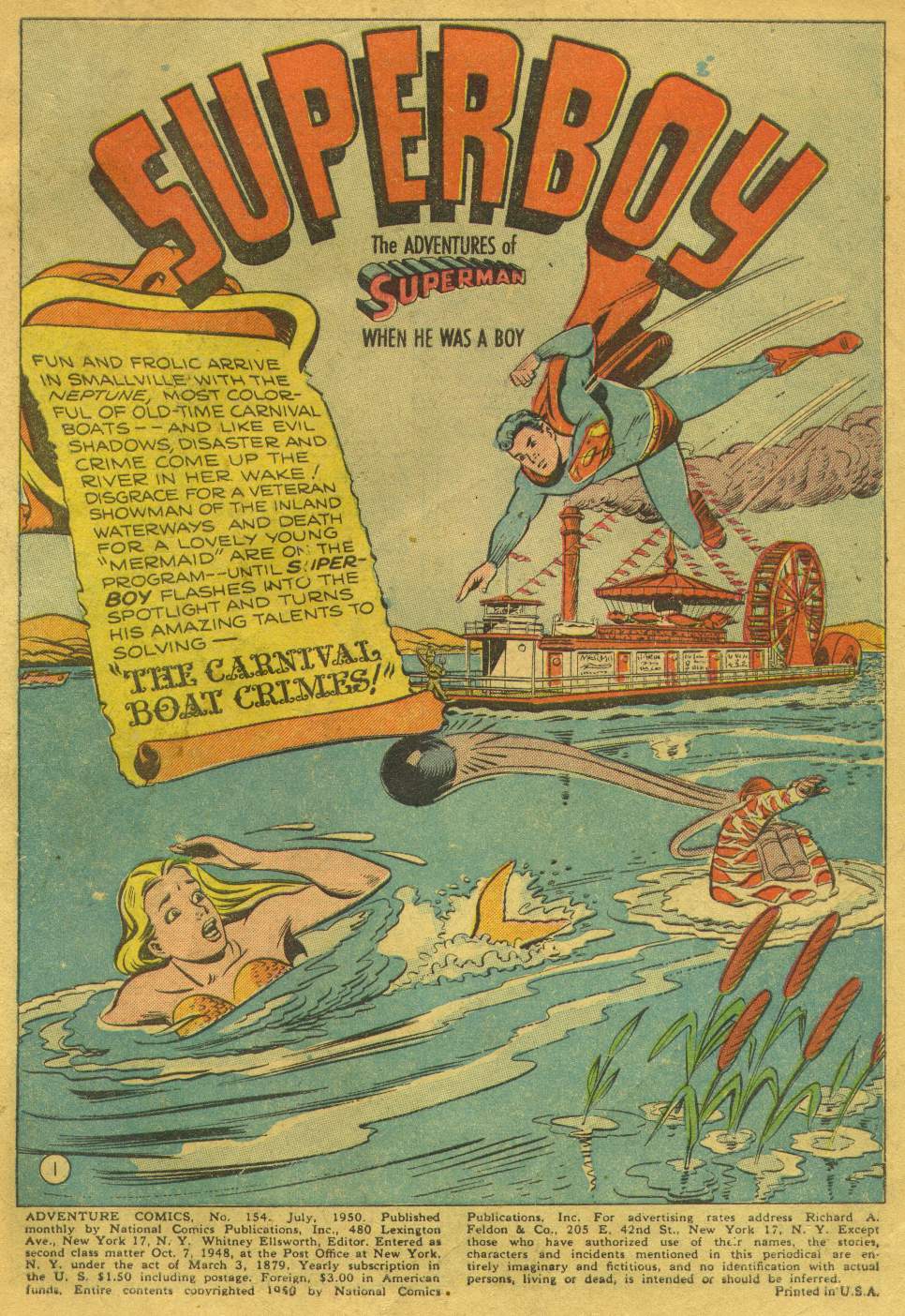 Read online Adventure Comics (1938) comic -  Issue #154 - 2