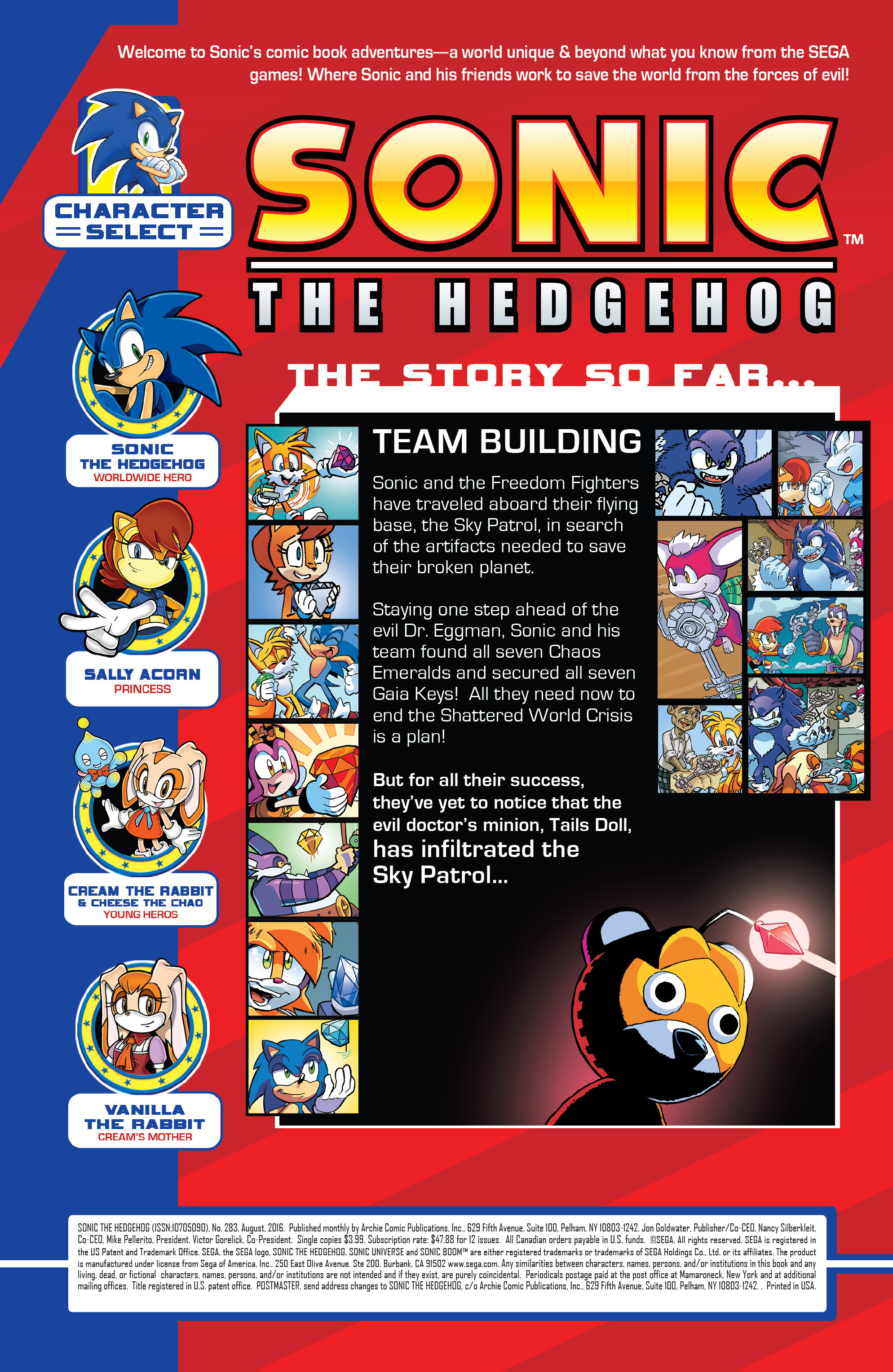 Read online Sonic The Hedgehog comic -  Issue #283 - 2