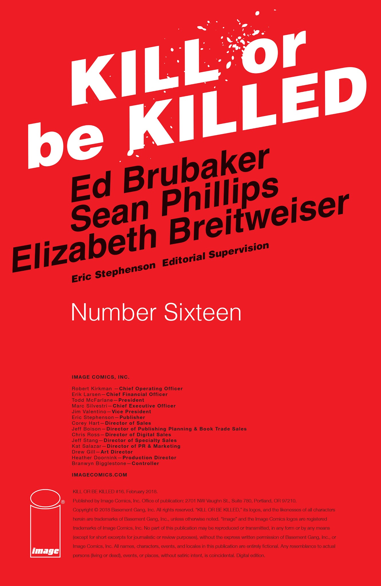 Read online Kill or Be Killed comic -  Issue #16 - 2