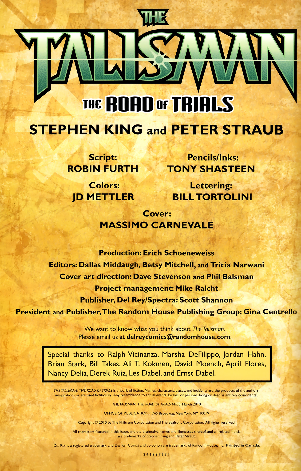 Read online The Talisman: The Road of Trials comic -  Issue #5 - 2