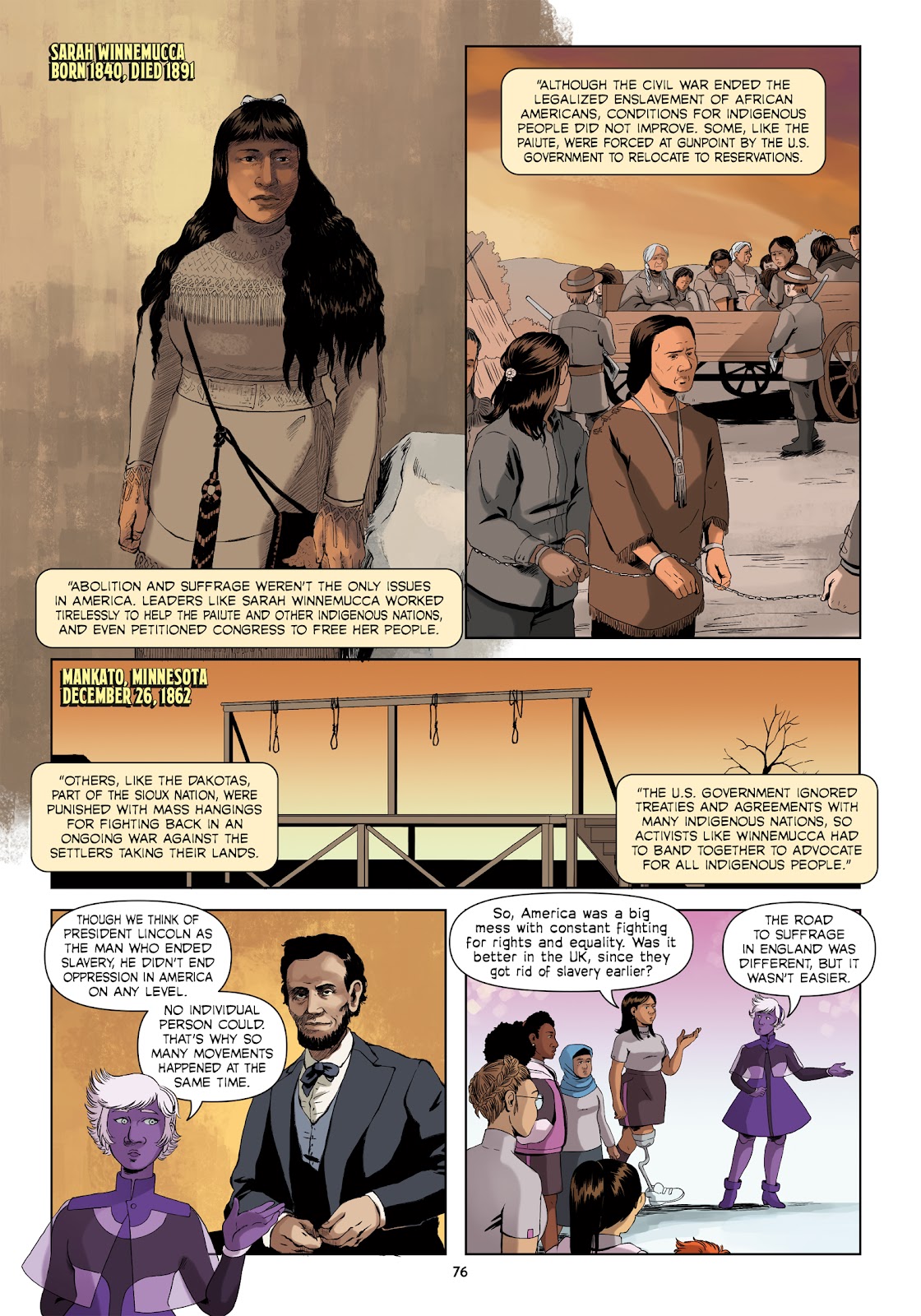Amazons, Abolitionists, and Activists: A Graphic History of Women's Fight for Their Rights issue TPB (Part 1) - Page 74
