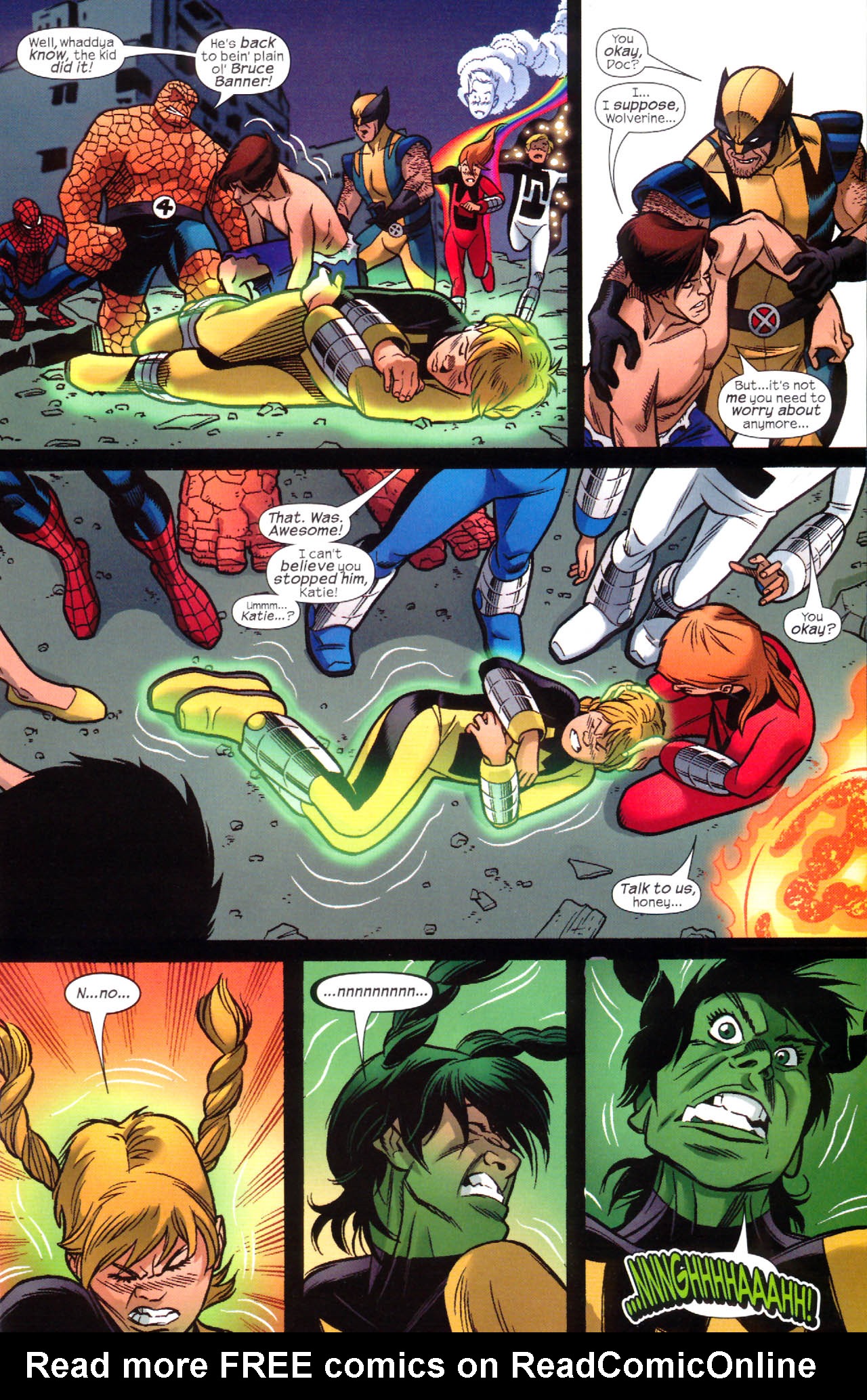 Read online Hulk and Power Pack comic -  Issue #4 - 16