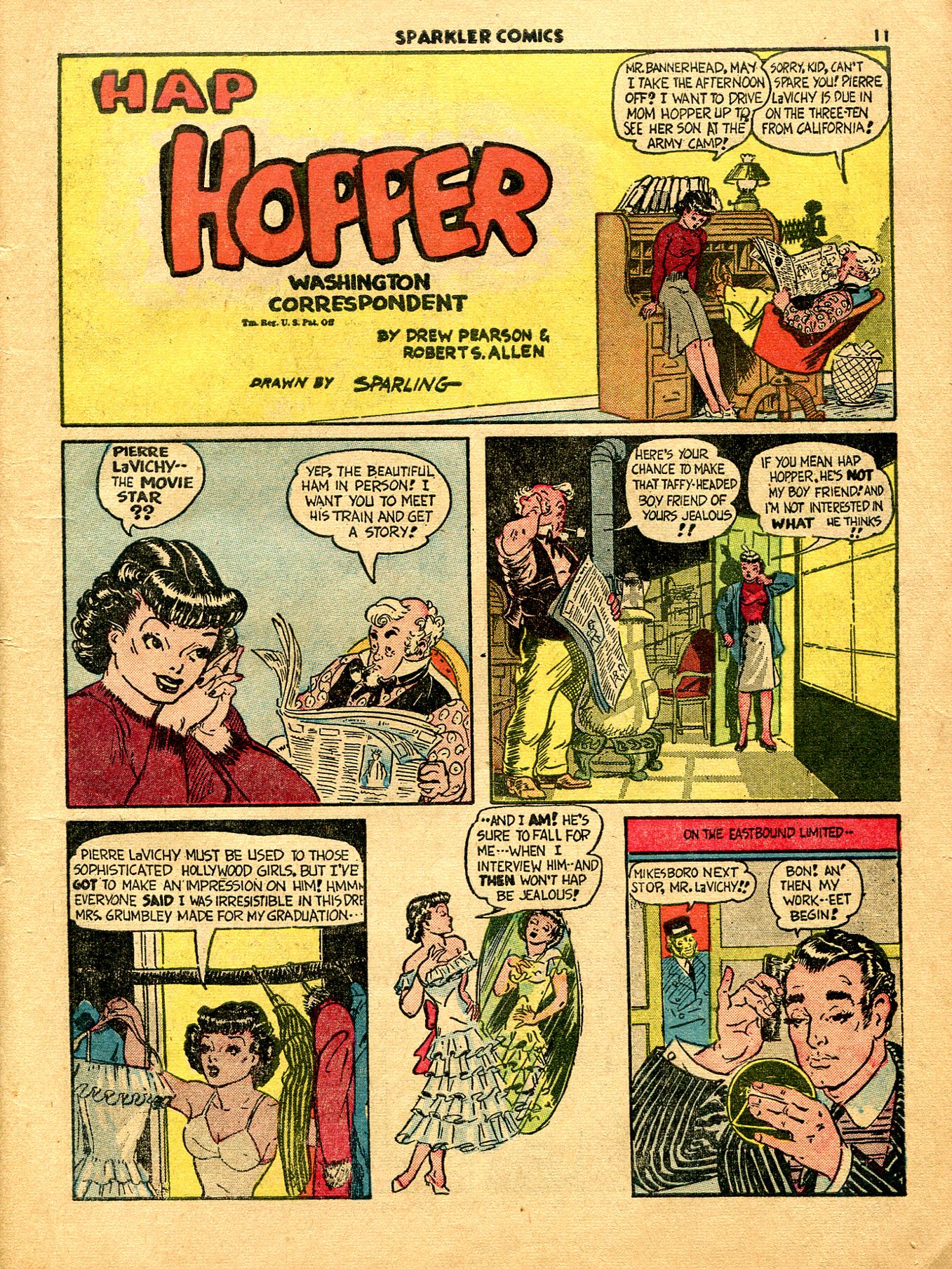 Read online Sparkler Comics comic -  Issue #11 - 13