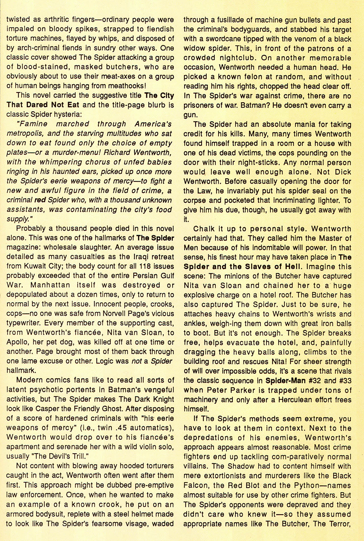 Read online The Spider (1991) comic -  Issue #2 - 46
