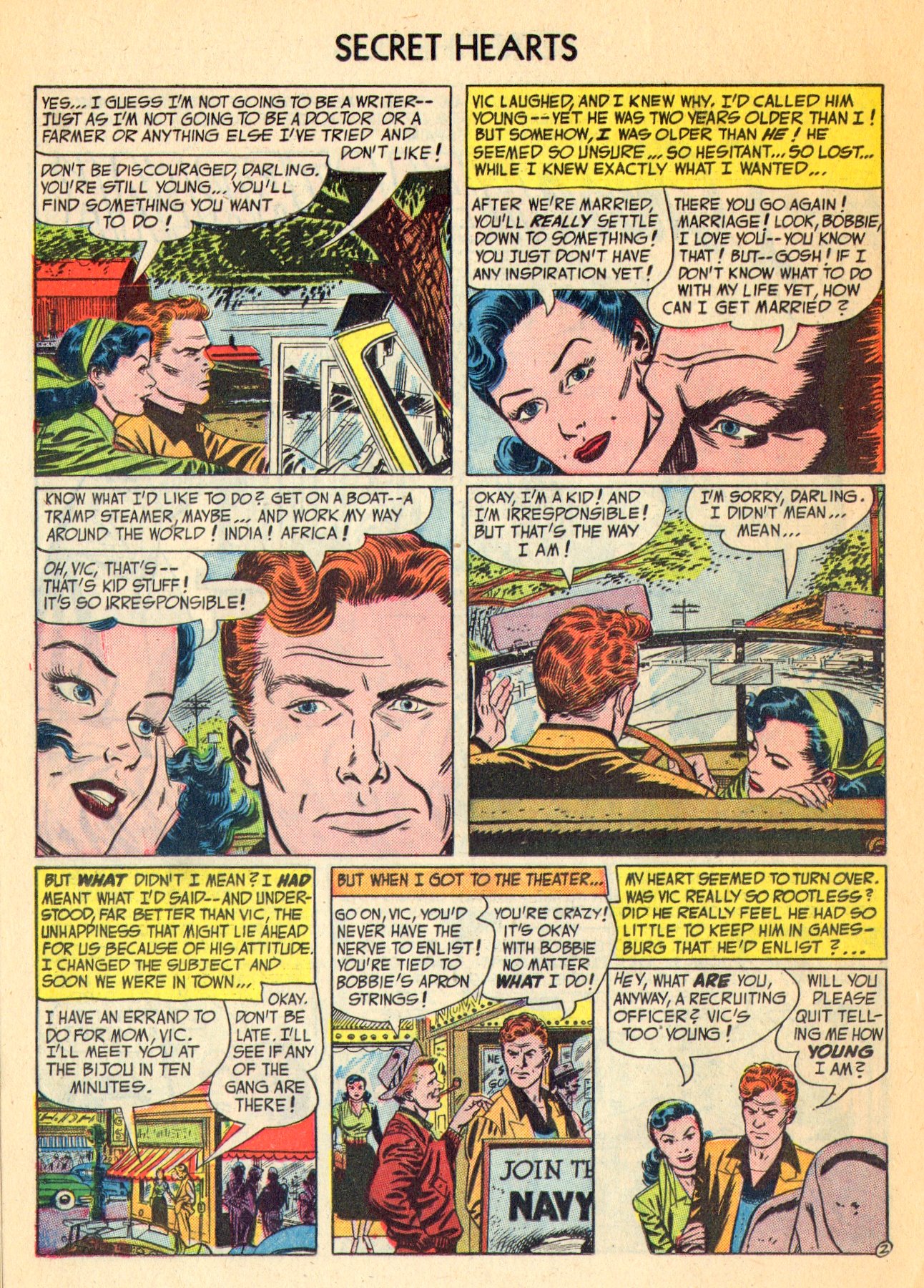 Read online Secret Hearts comic -  Issue #18 - 18