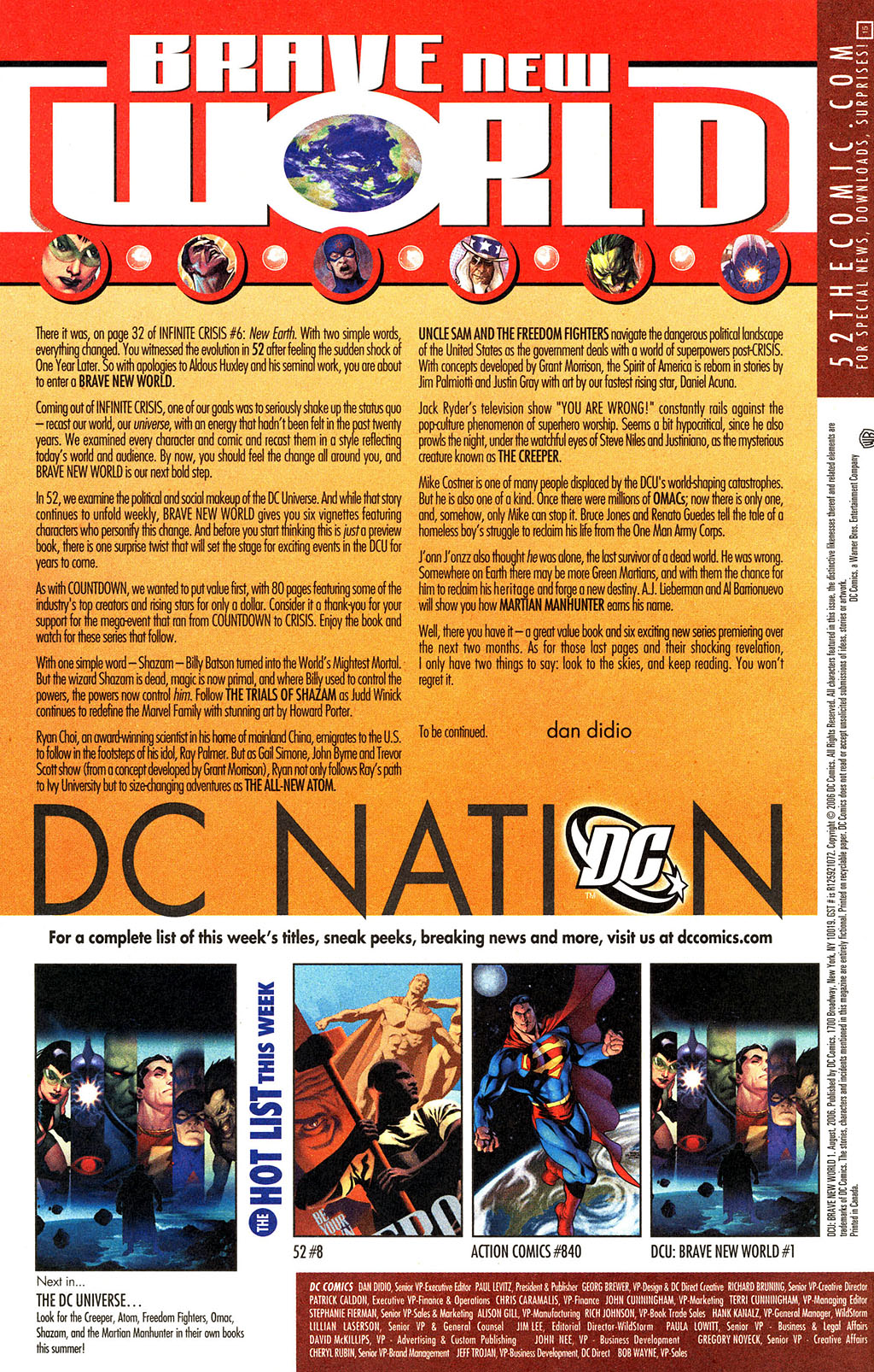 Read online DCU: Brave New World comic -  Issue # Full - 72