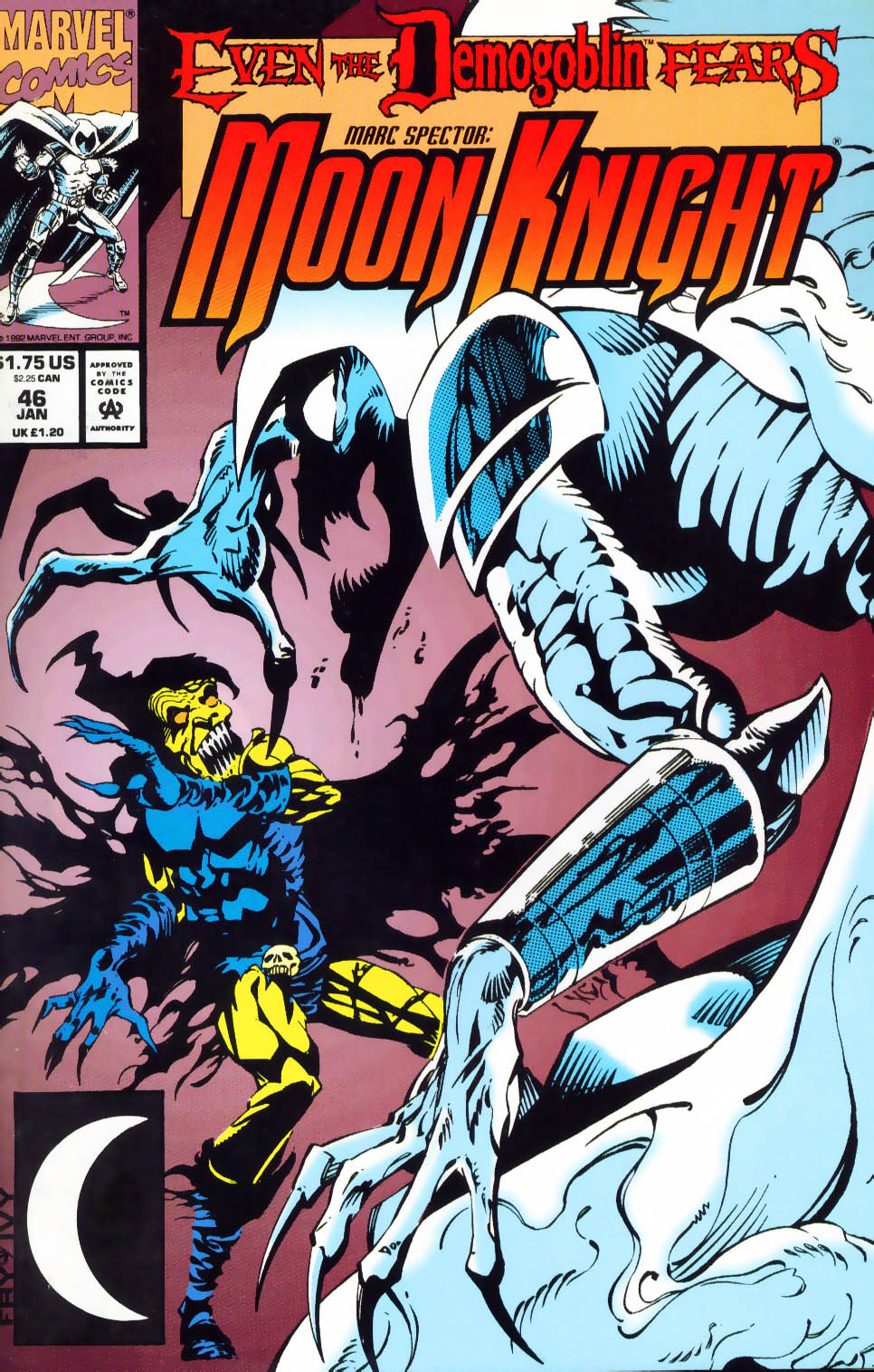 Read online Marc Spector: Moon Knight comic -  Issue #46 - 2