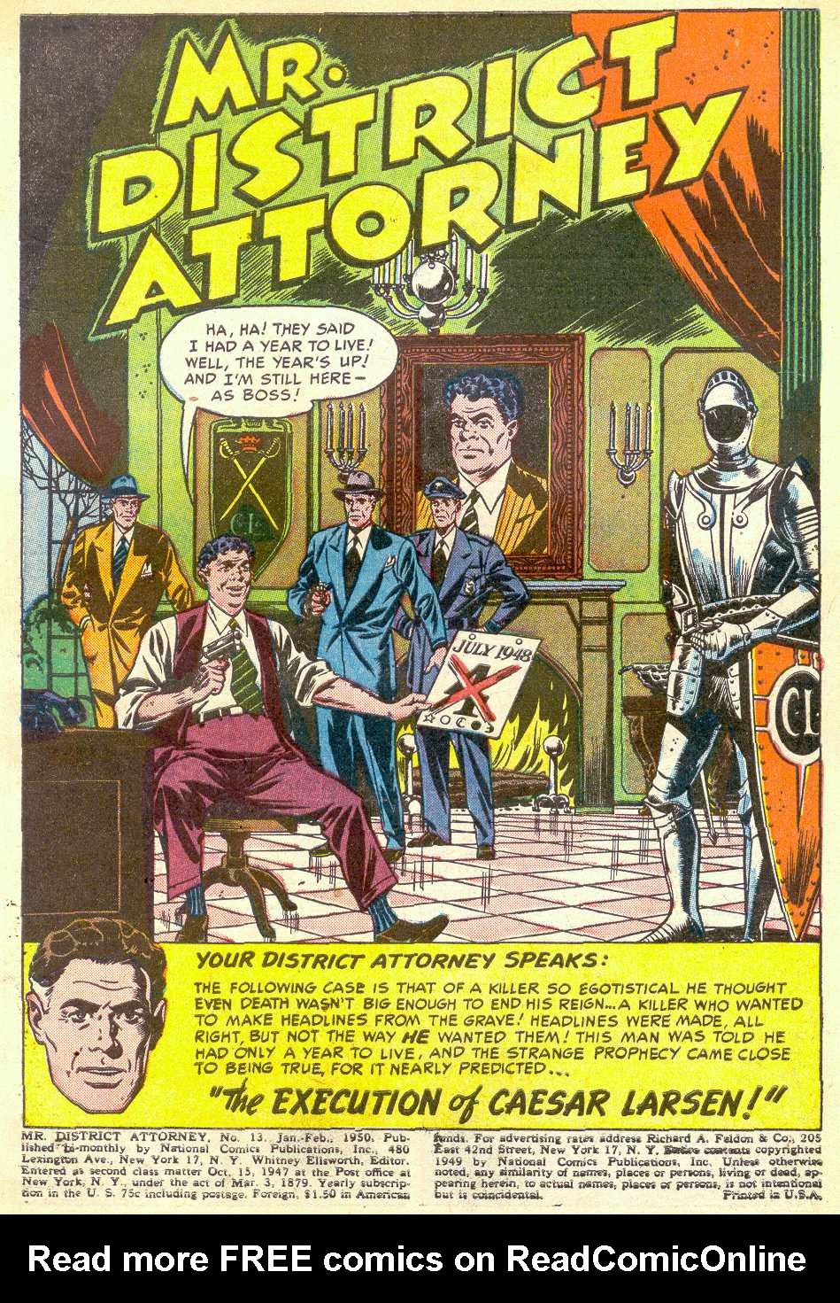 Read online Mr. District Attorney comic -  Issue #13 - 3