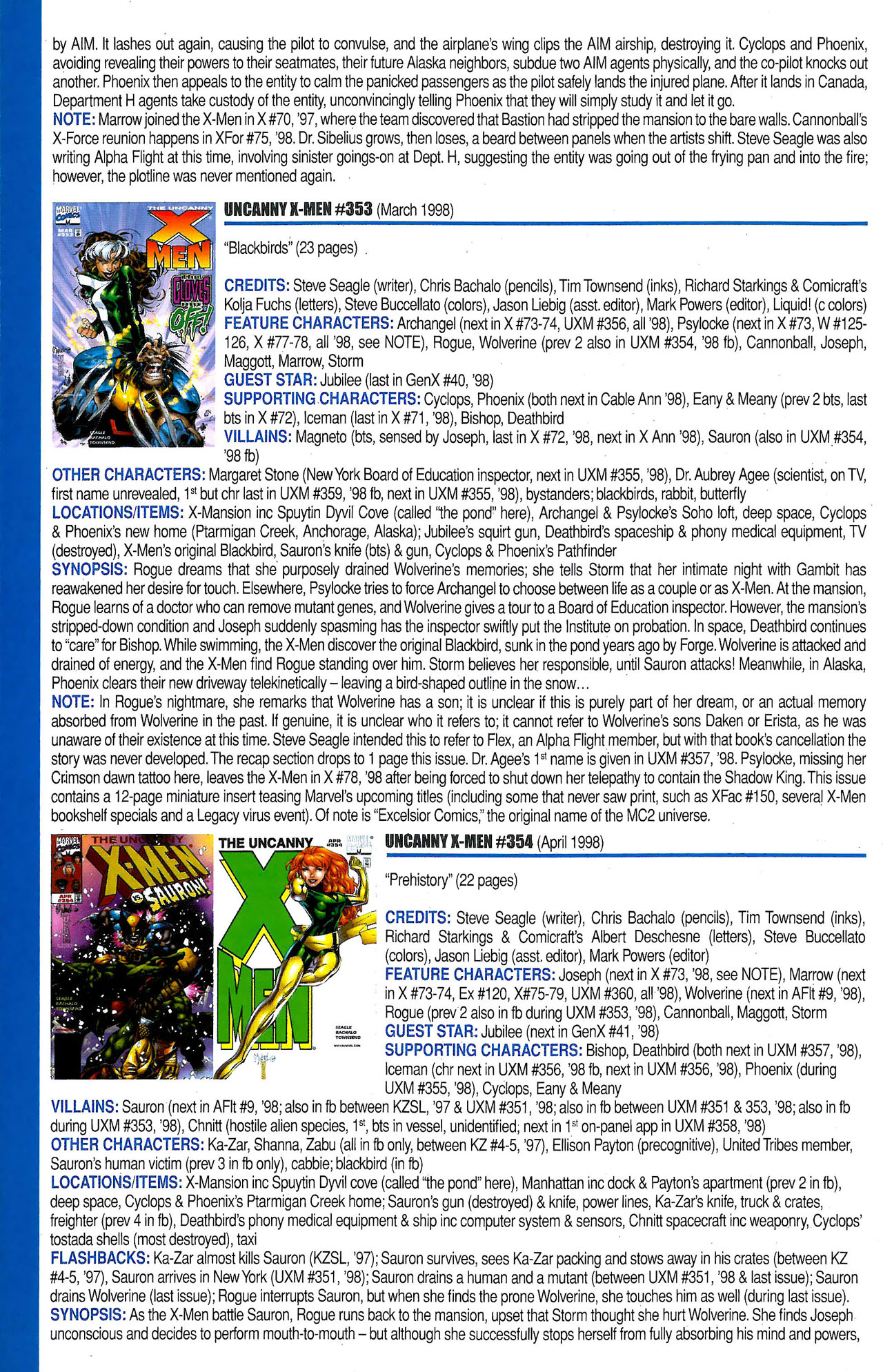 Read online Official Index to the Marvel Universe comic -  Issue #9 - 54