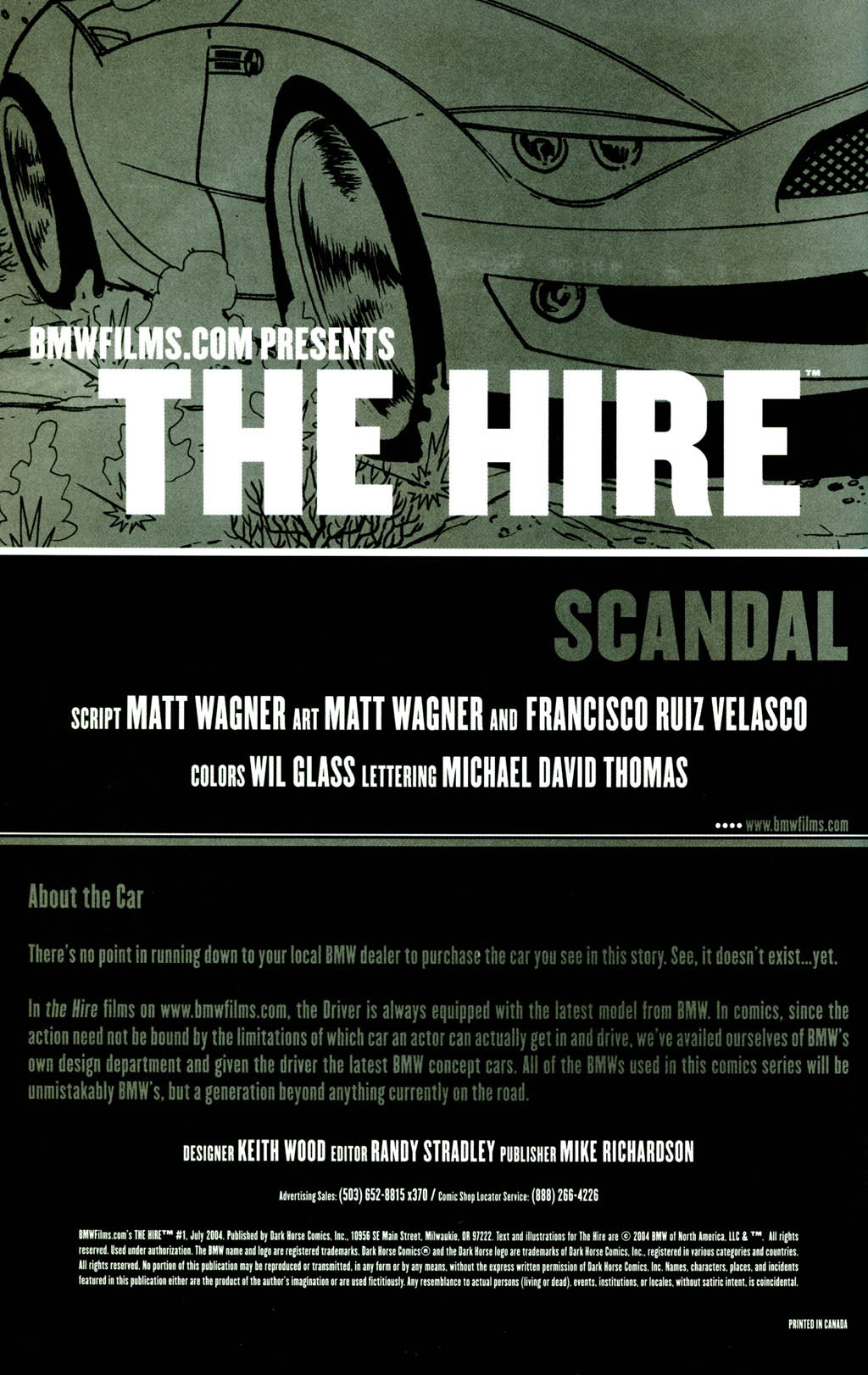 Read online BMWfilms.com's The Hire comic -  Issue #1 - 2