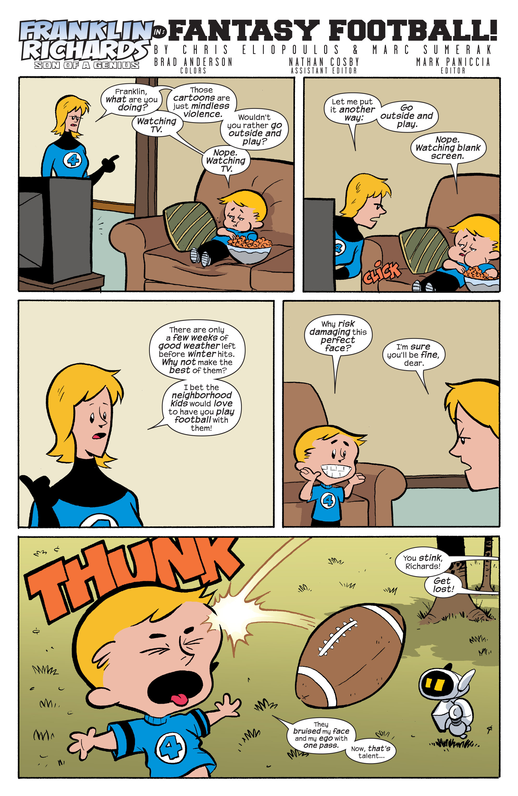 Read online Franklin Richards: Fall Football Fiasco! comic -  Issue # Full - 3