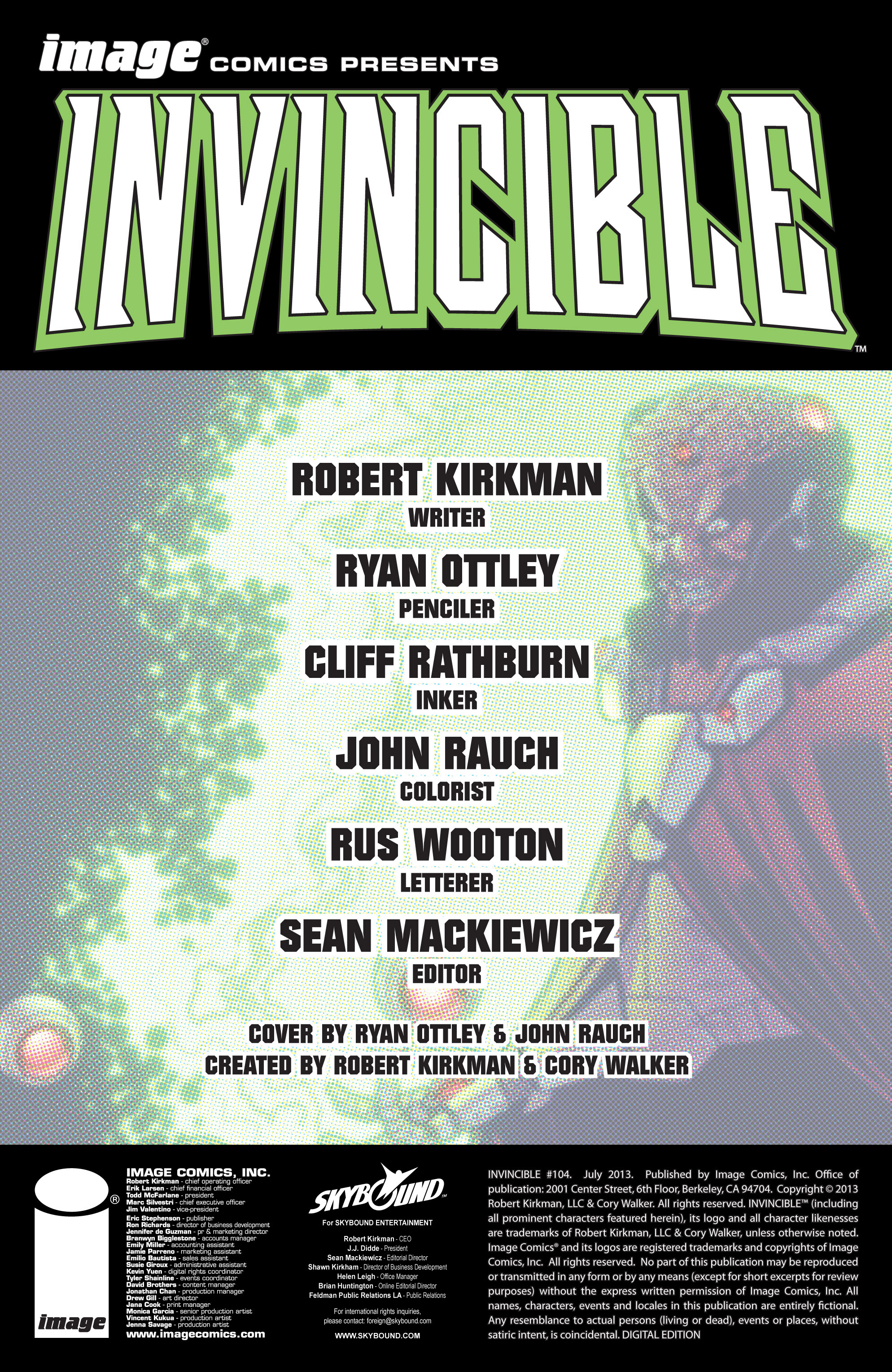 Read online Invincible comic -  Issue #104 - 2