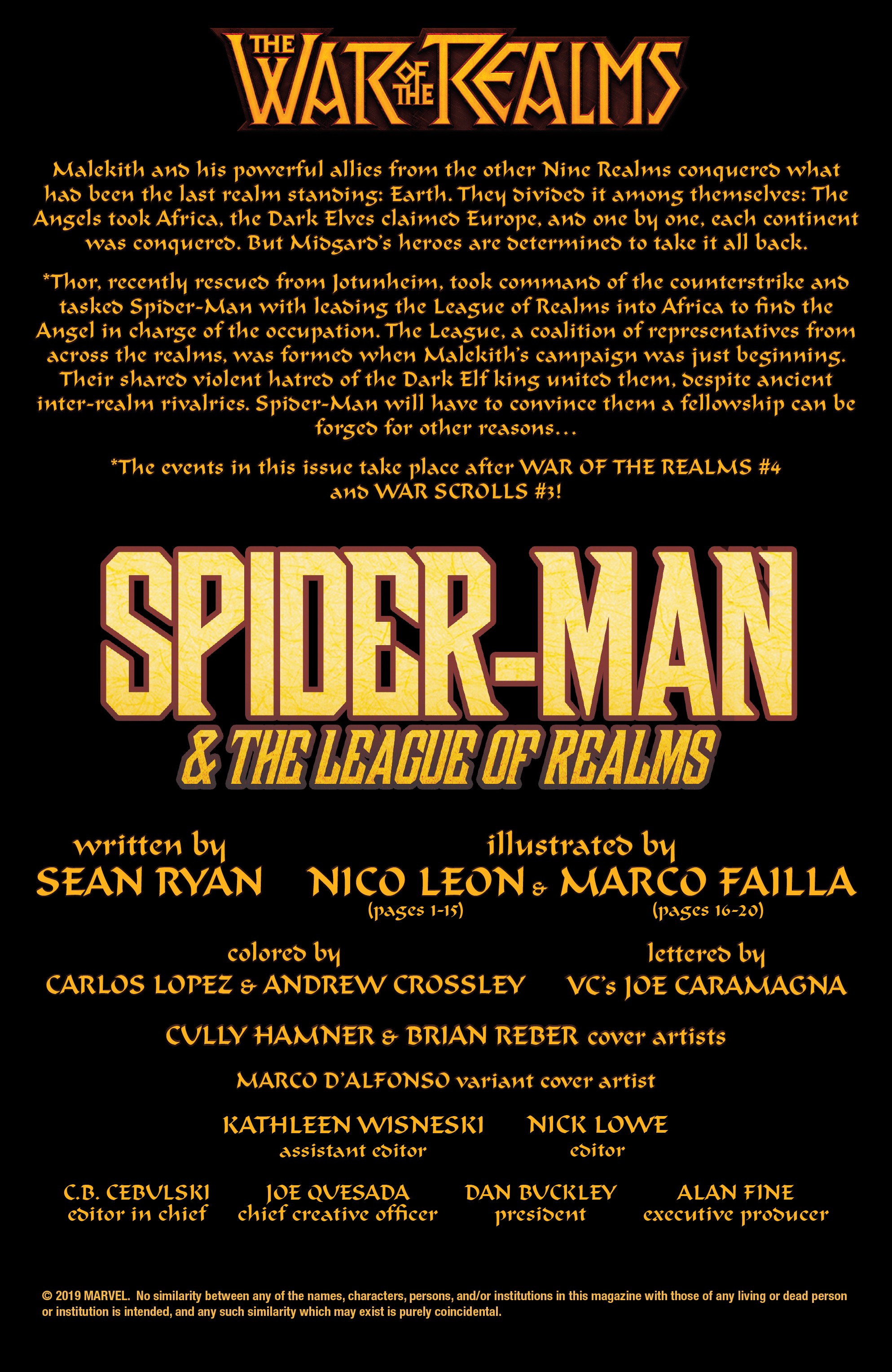 Read online War of the Realms: Spider-Man & the League of Realms comic -  Issue #3 - 2