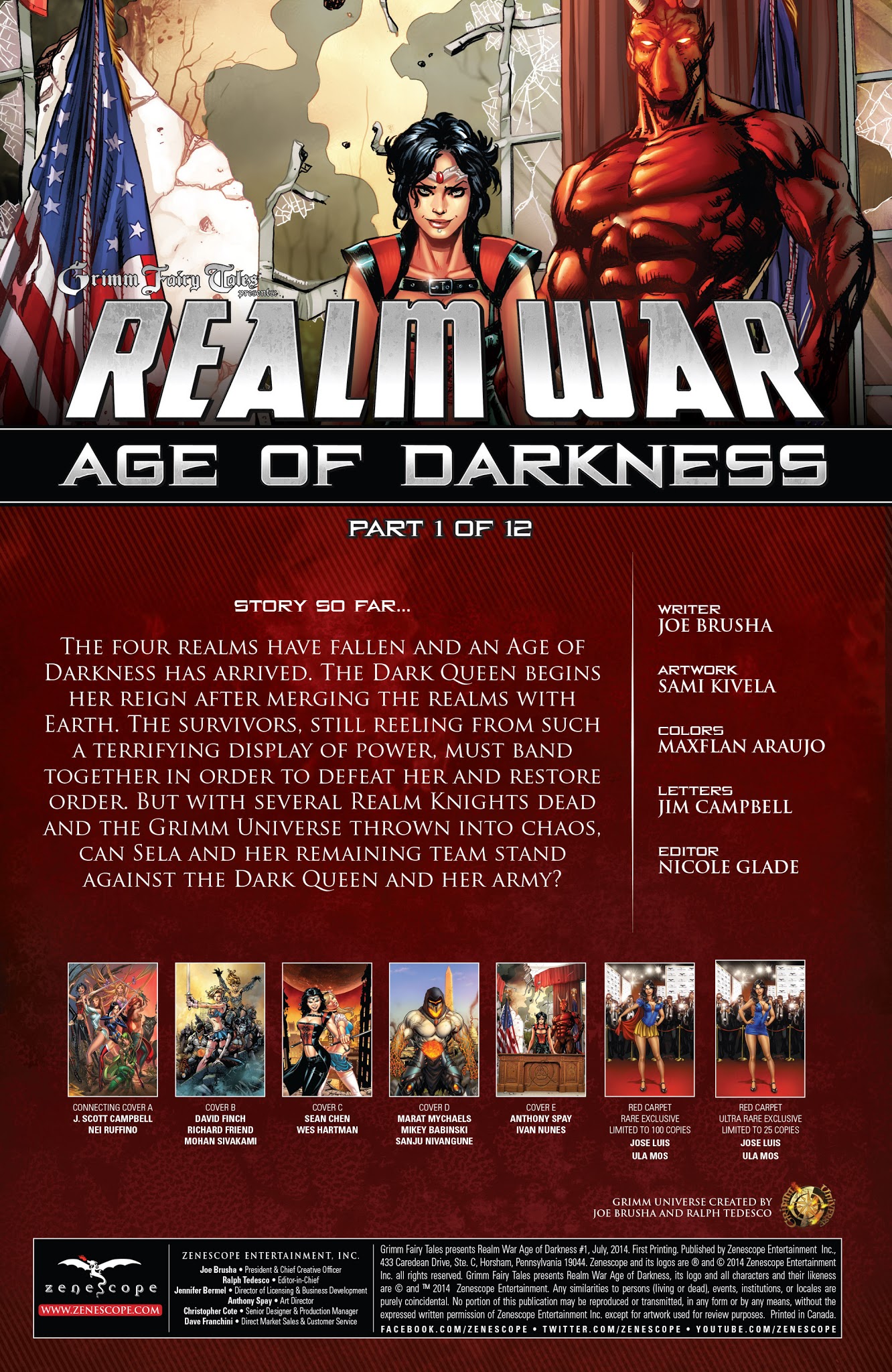 Read online Grimm Fairy Tales presents Realm War Age of Darkness comic -  Issue #1 - 2