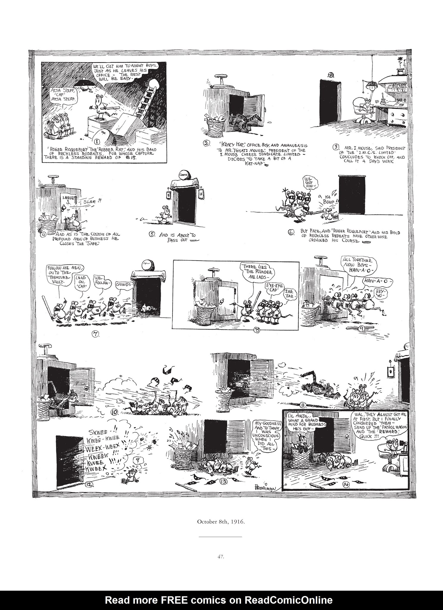 Read online Krazy & Ignatz comic -  Issue # TPB 1 - 47