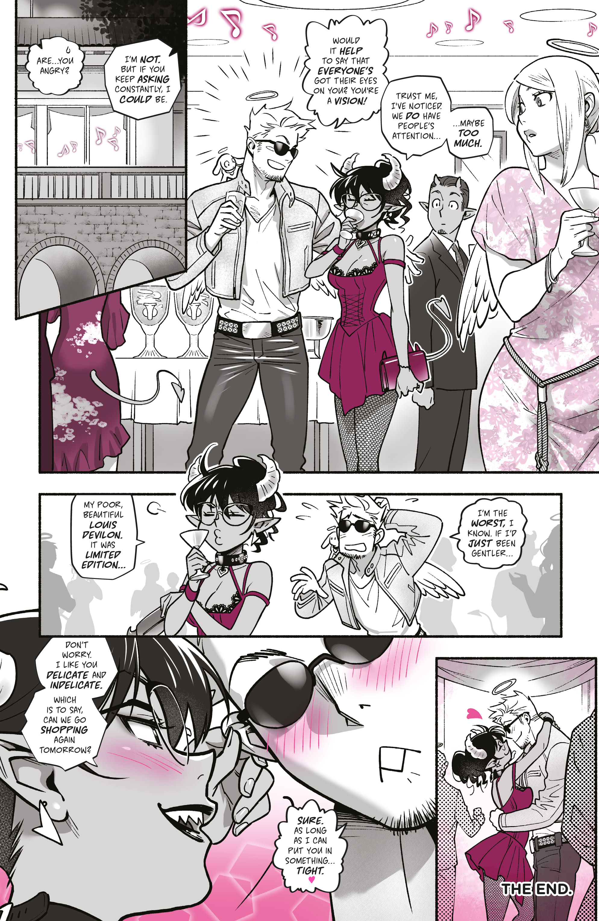 Read online Mirka Andolfo's Sweet Paprika: Black White & Pink (One-Shot) comic -  Issue # Full - 45