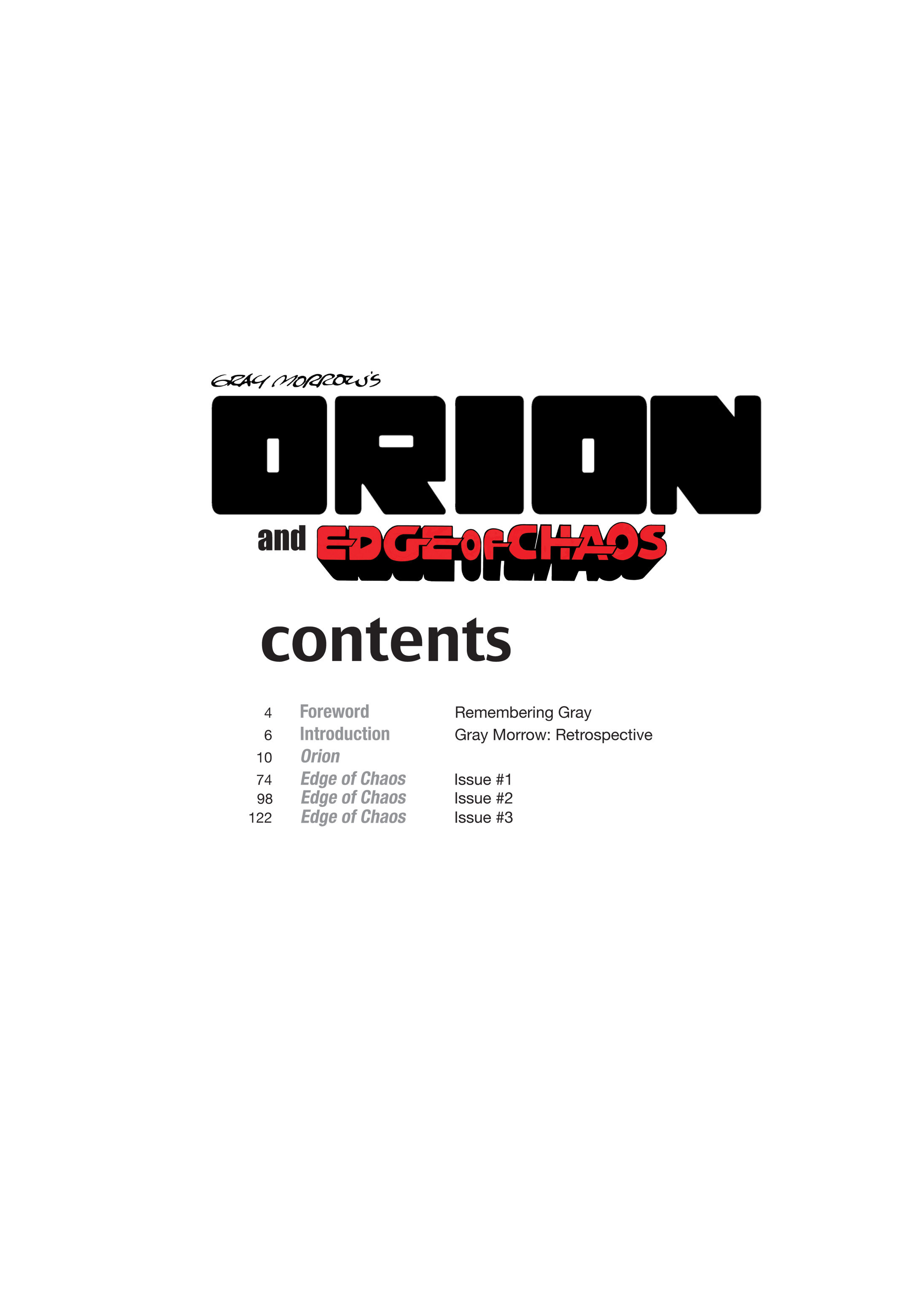 Read online Orion and Edge of Chaos comic -  Issue # TPB - 4