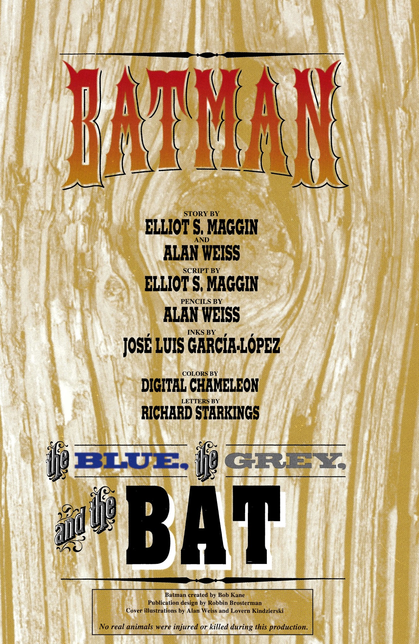 Read online Batman: The Blue, The Grey, and the Bat comic -  Issue # Full - 3