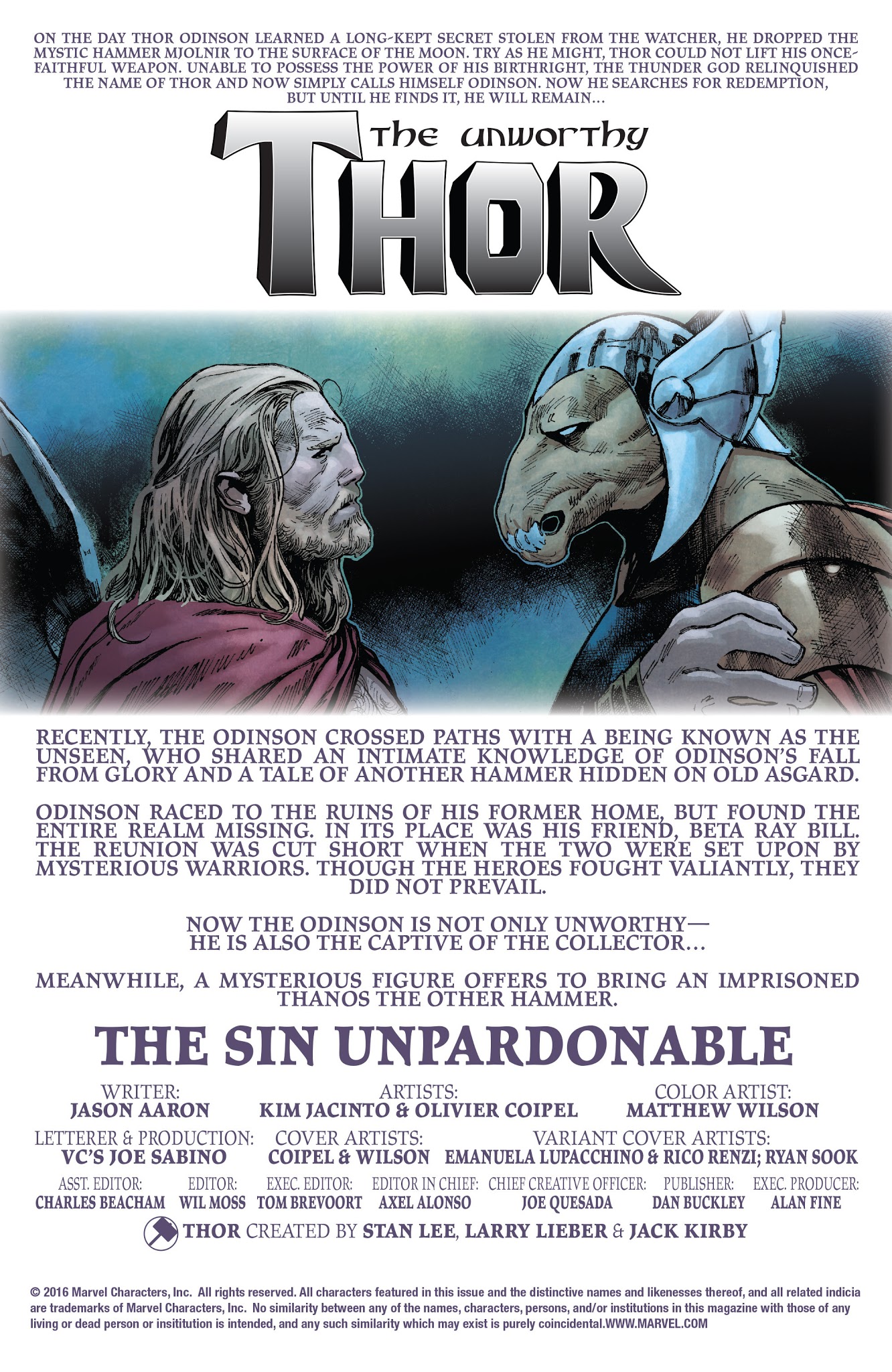 Read online The Unworthy Thor comic -  Issue # _TPB - 47