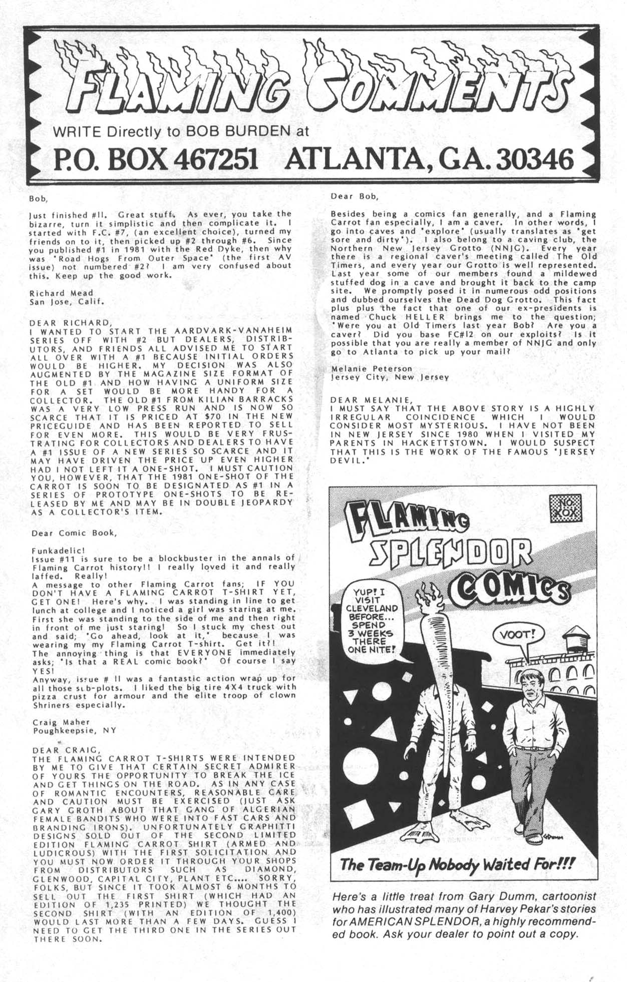 Read online Flaming Carrot Comics (1984) comic -  Issue #14 - 32