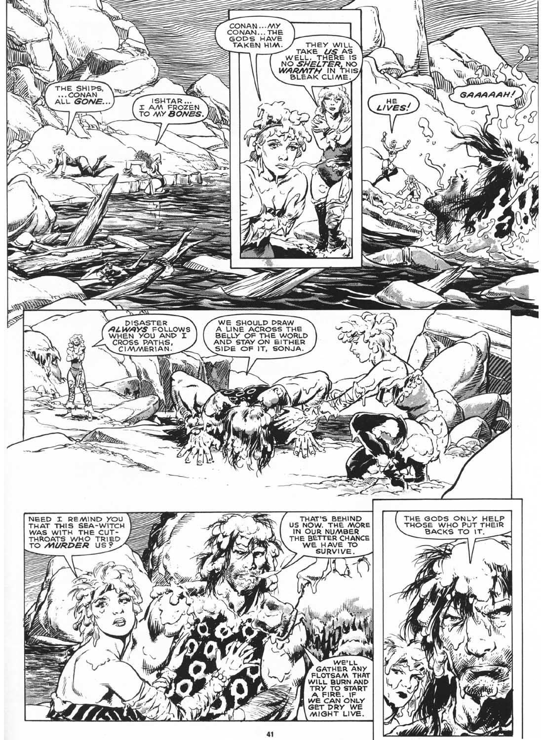 Read online The Savage Sword Of Conan comic -  Issue #170 - 43