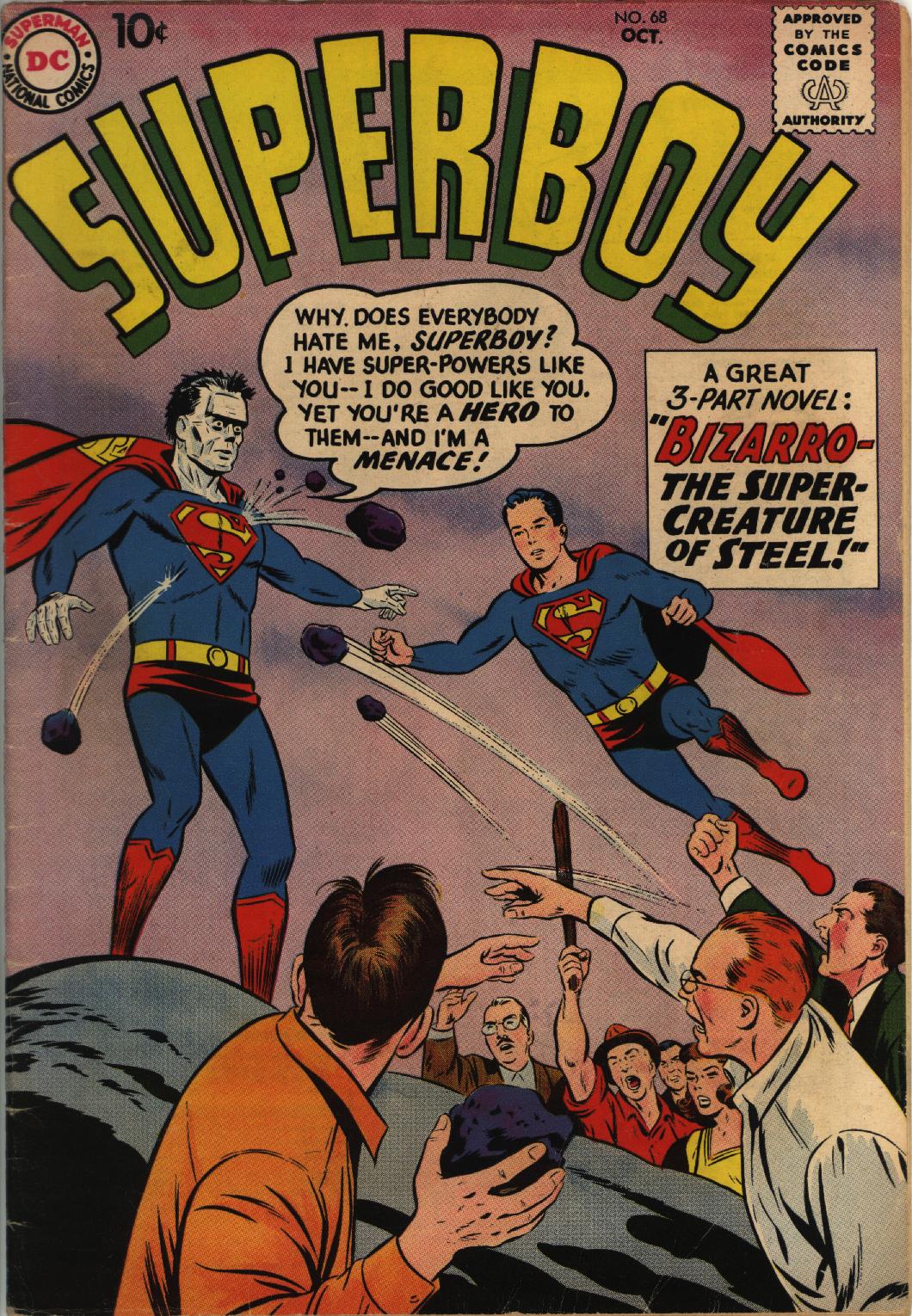 Read online Superboy (1949) comic -  Issue #68 - 1