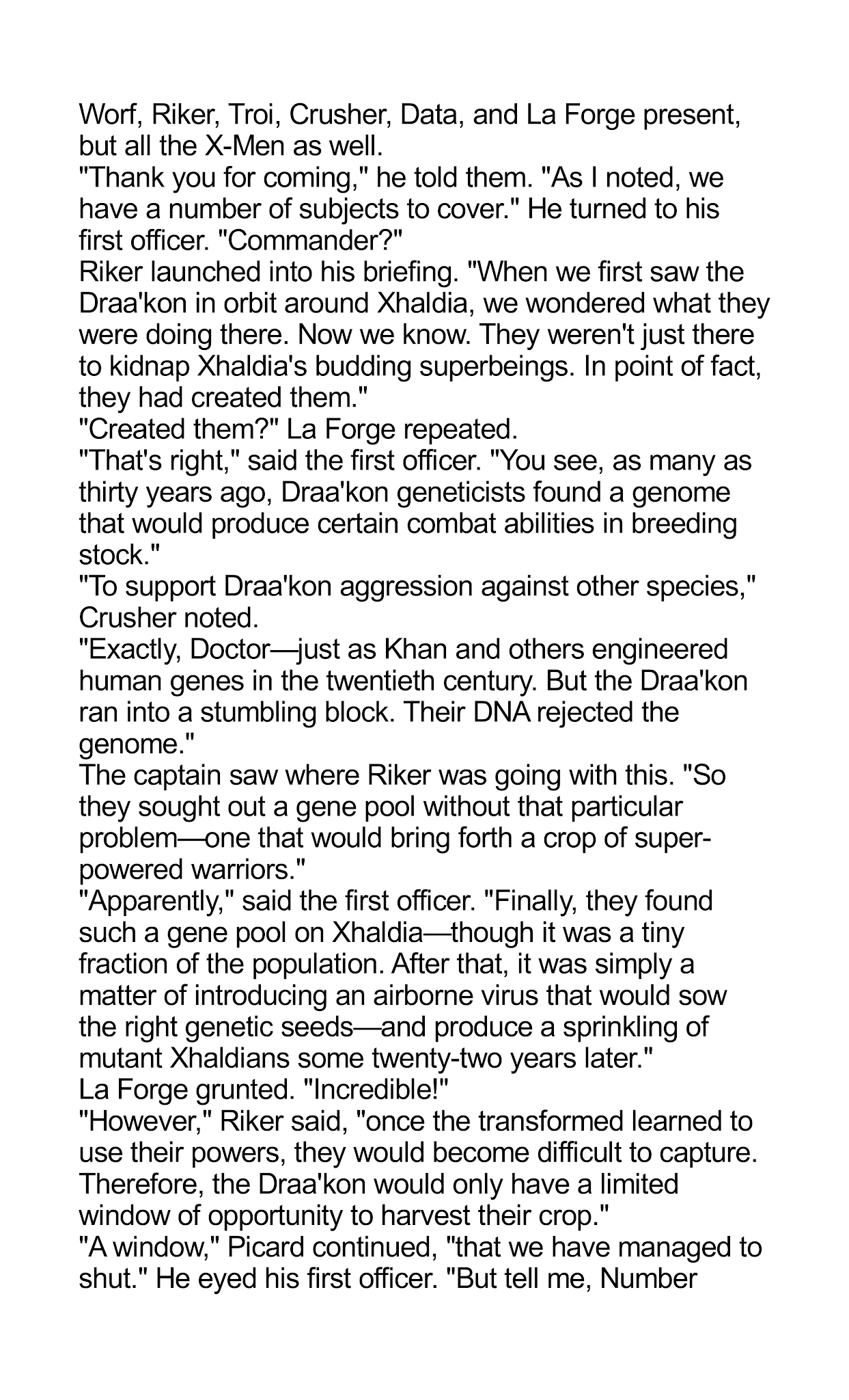 Read online Star Trek: The Next Generation/X-Men: Planet X comic -  Issue # TPB (Part 3) - 49