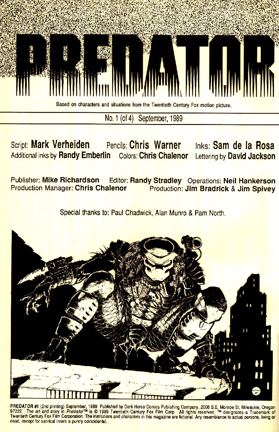 Read online Predator (1989) comic -  Issue #1 - 2