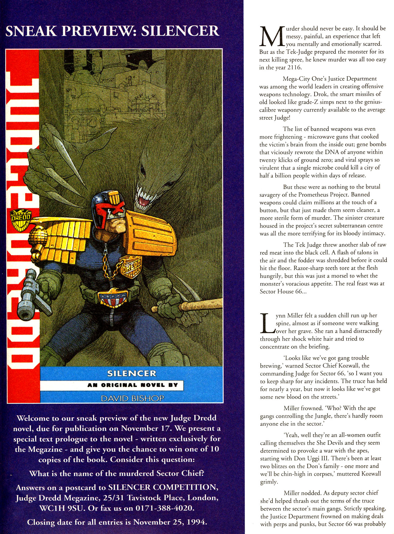 Read online Judge Dredd: The Megazine (vol. 2) comic -  Issue #67 - 13