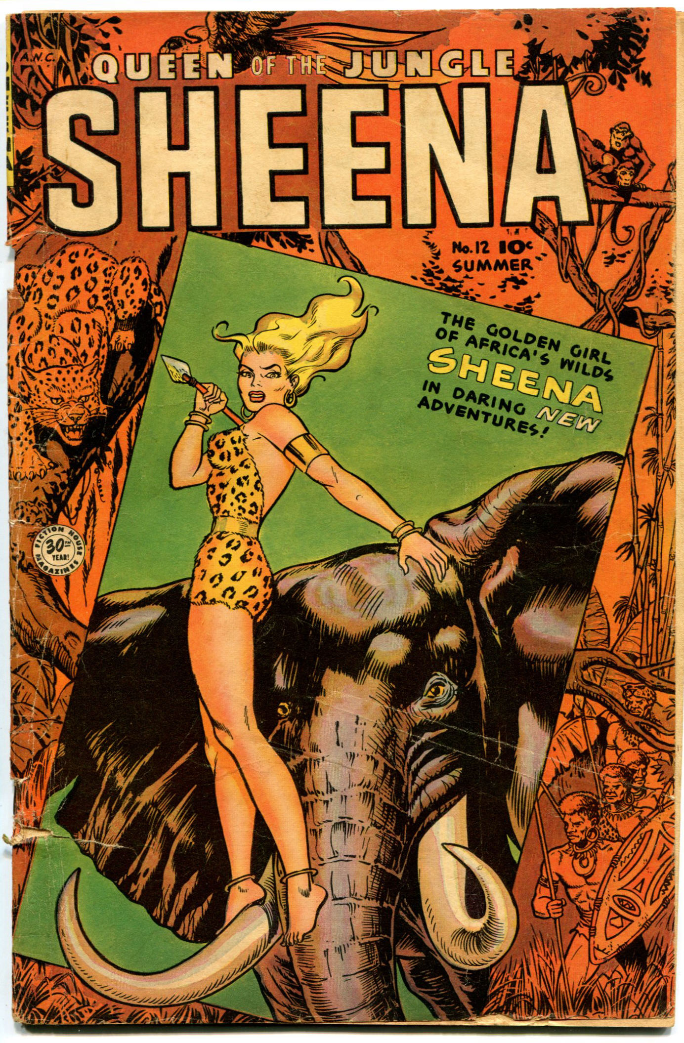 Read online Sheena, Queen of the Jungle (1942) comic -  Issue #12 - 1