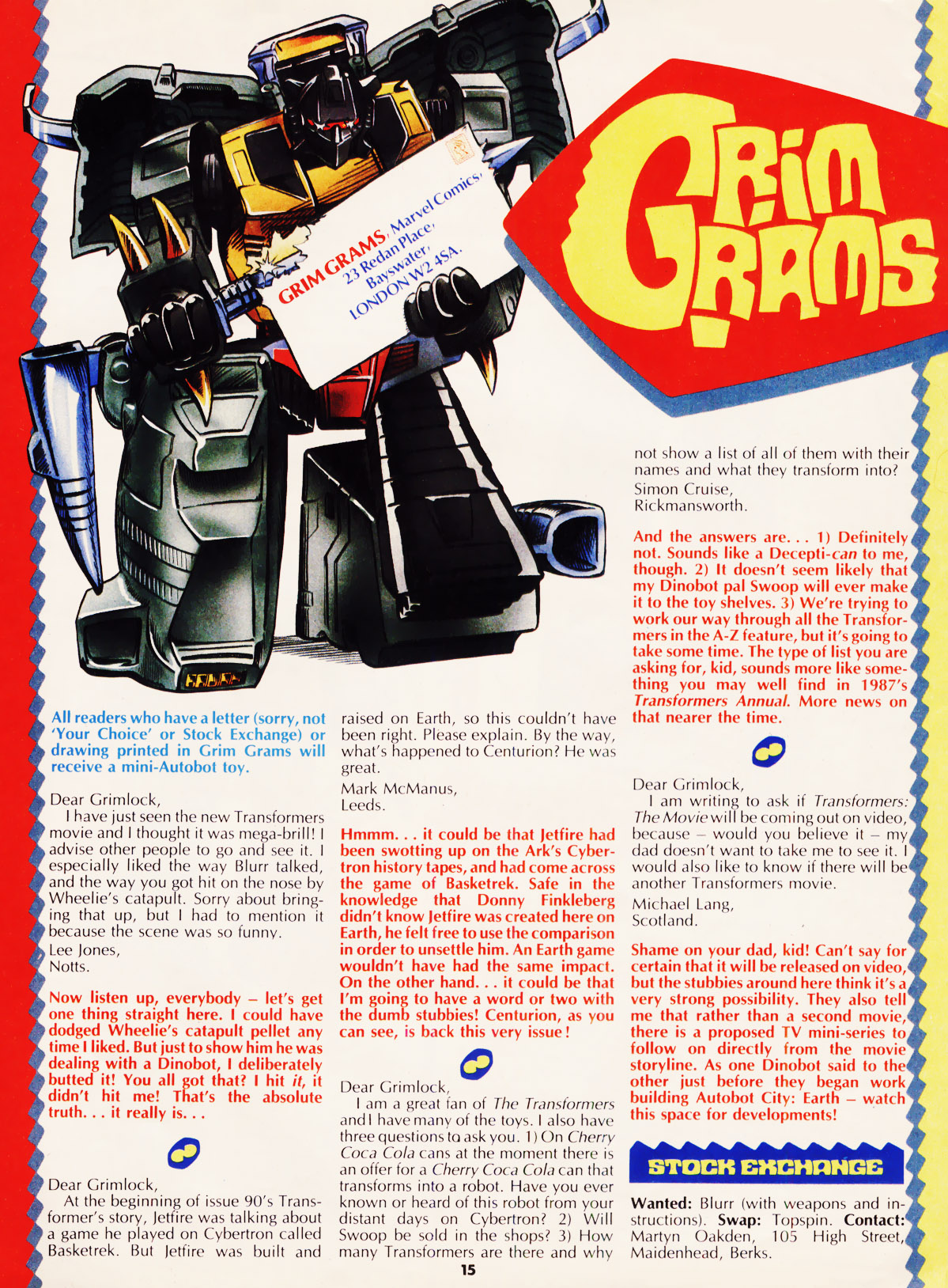 Read online The Transformers (UK) comic -  Issue #101 - 14