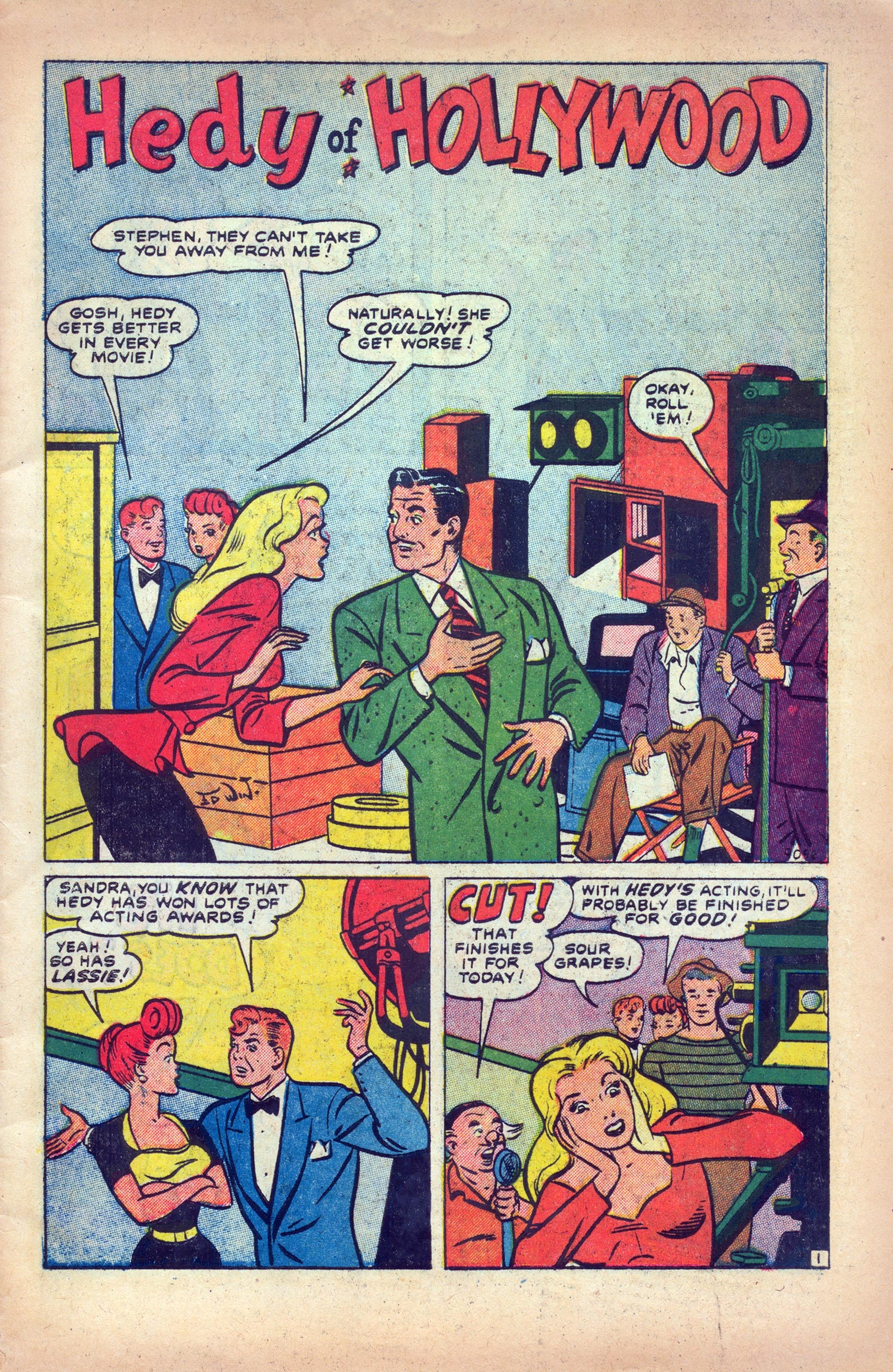 Read online Hedy Of Hollywood Comics comic -  Issue #45 - 3
