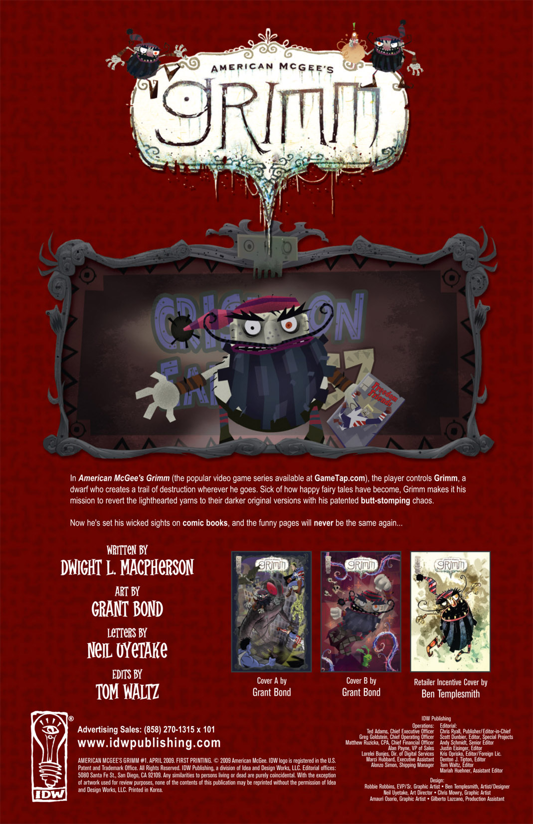 Read online American McGee's Grimm comic -  Issue #1 - 4